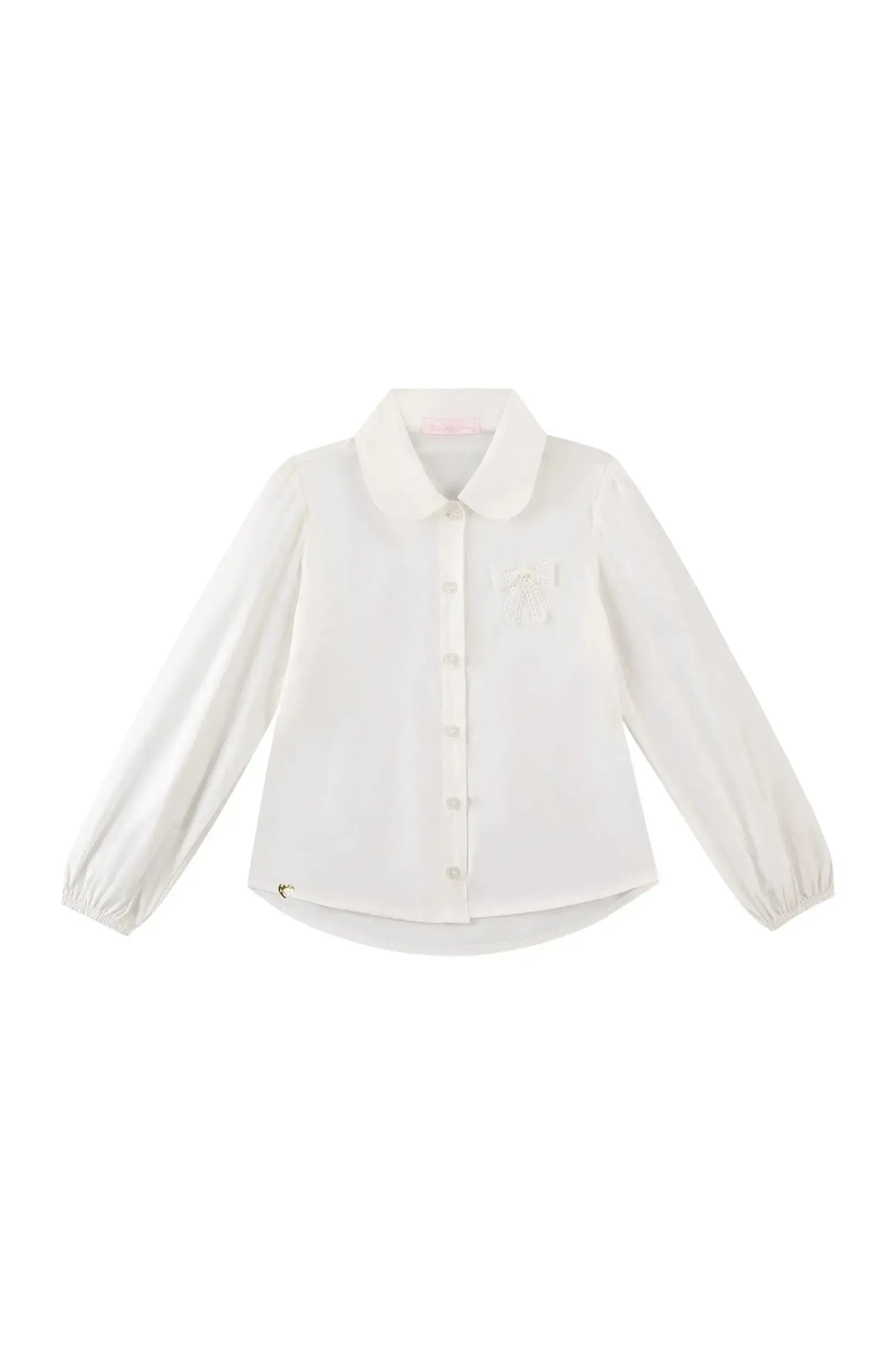 Camisa em Tricoline com Elastano 91811 Kukiê Infantil Menina