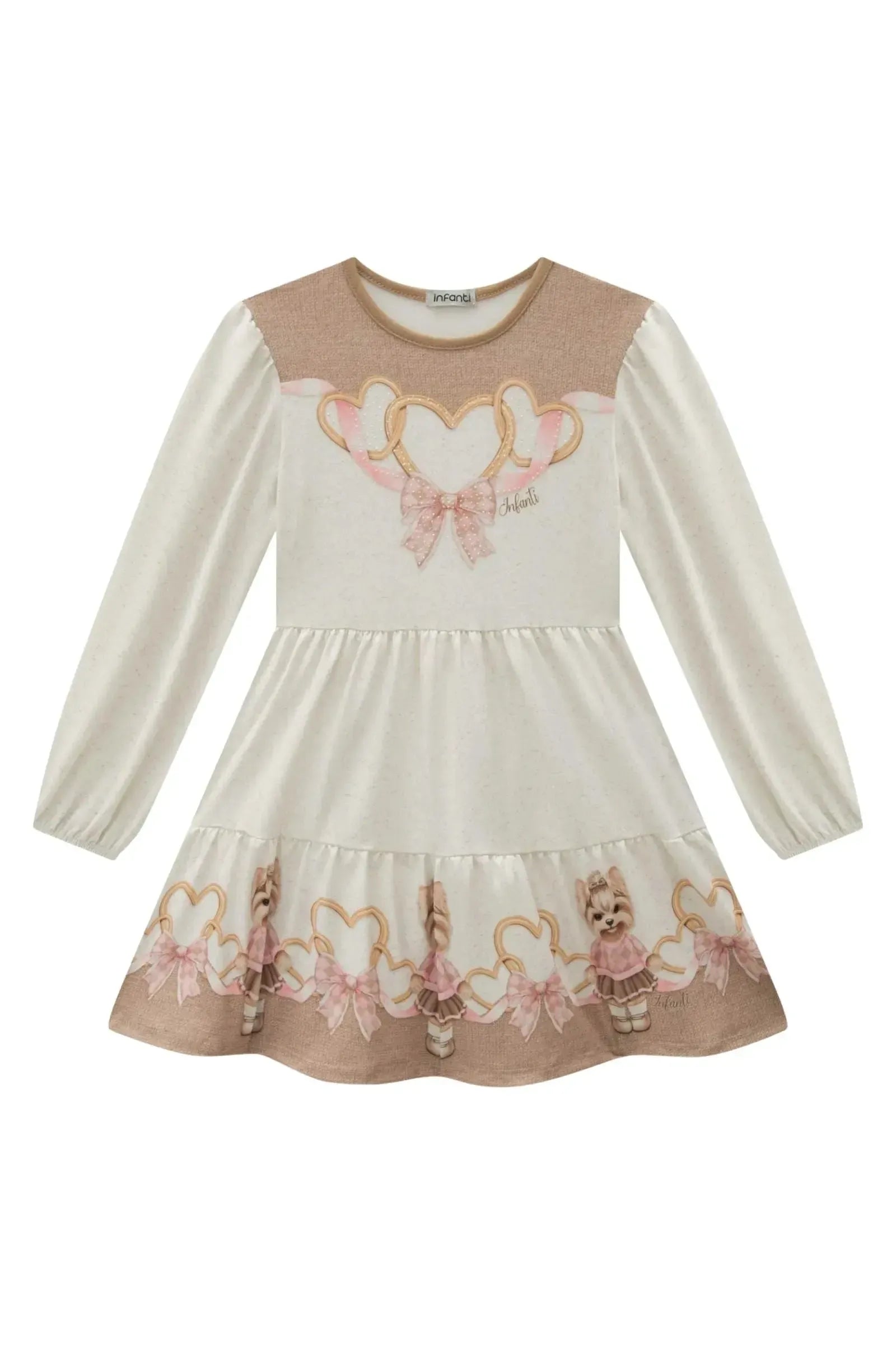 Vestido em Malha Power 89738 Infanti Infantil Menina