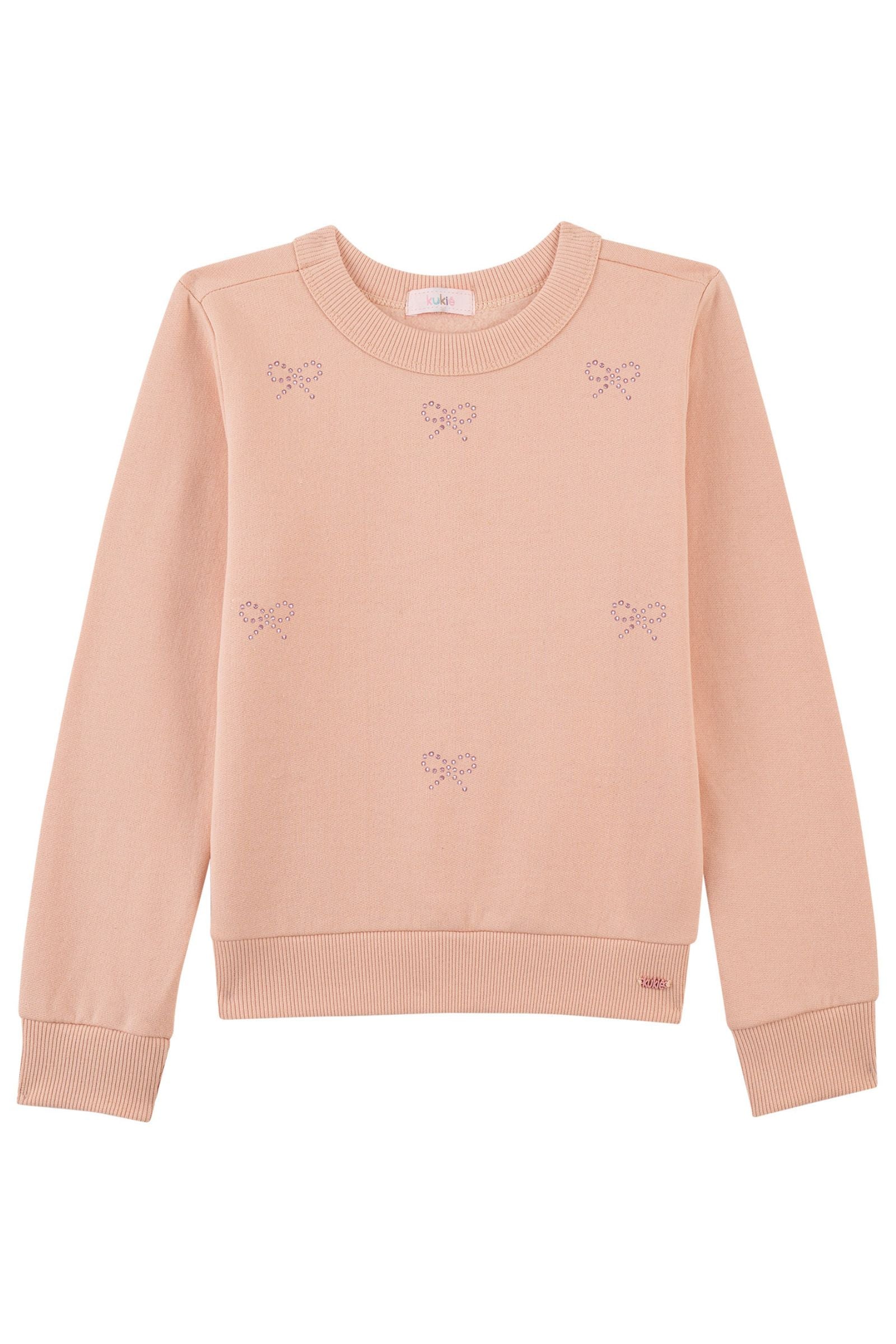 Blusão em Moletom com Pelúcia 90311 Kukiê Infantil Menina