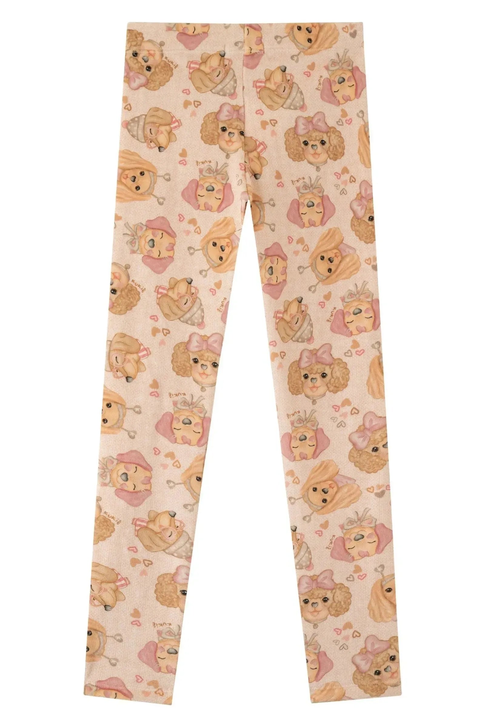 Calça Legging em Fleece Luxo 89234 Kukiê Infantil Menina