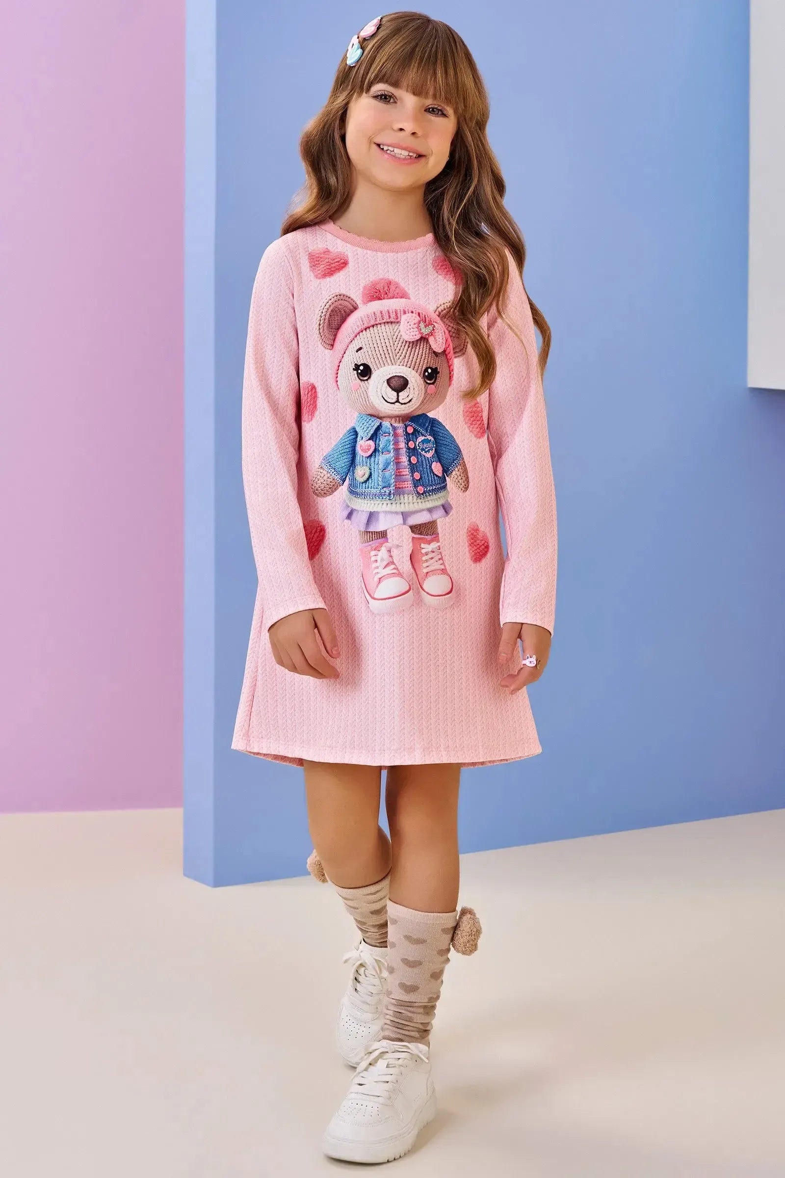 Meia 3/4 86410 Infanti Infantil Menina