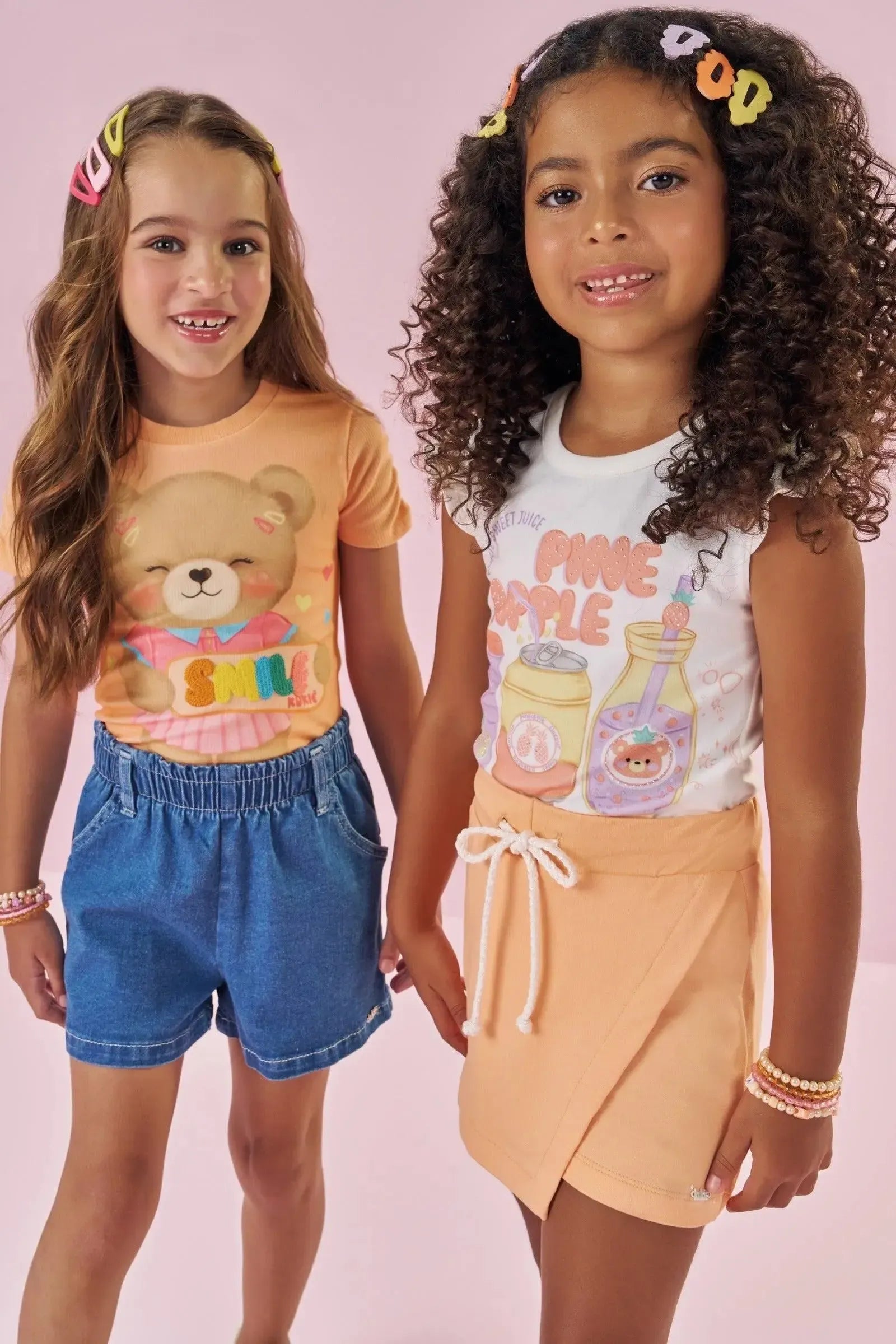 Blusa em Canelado 88331 Kukiê Infantil Menina