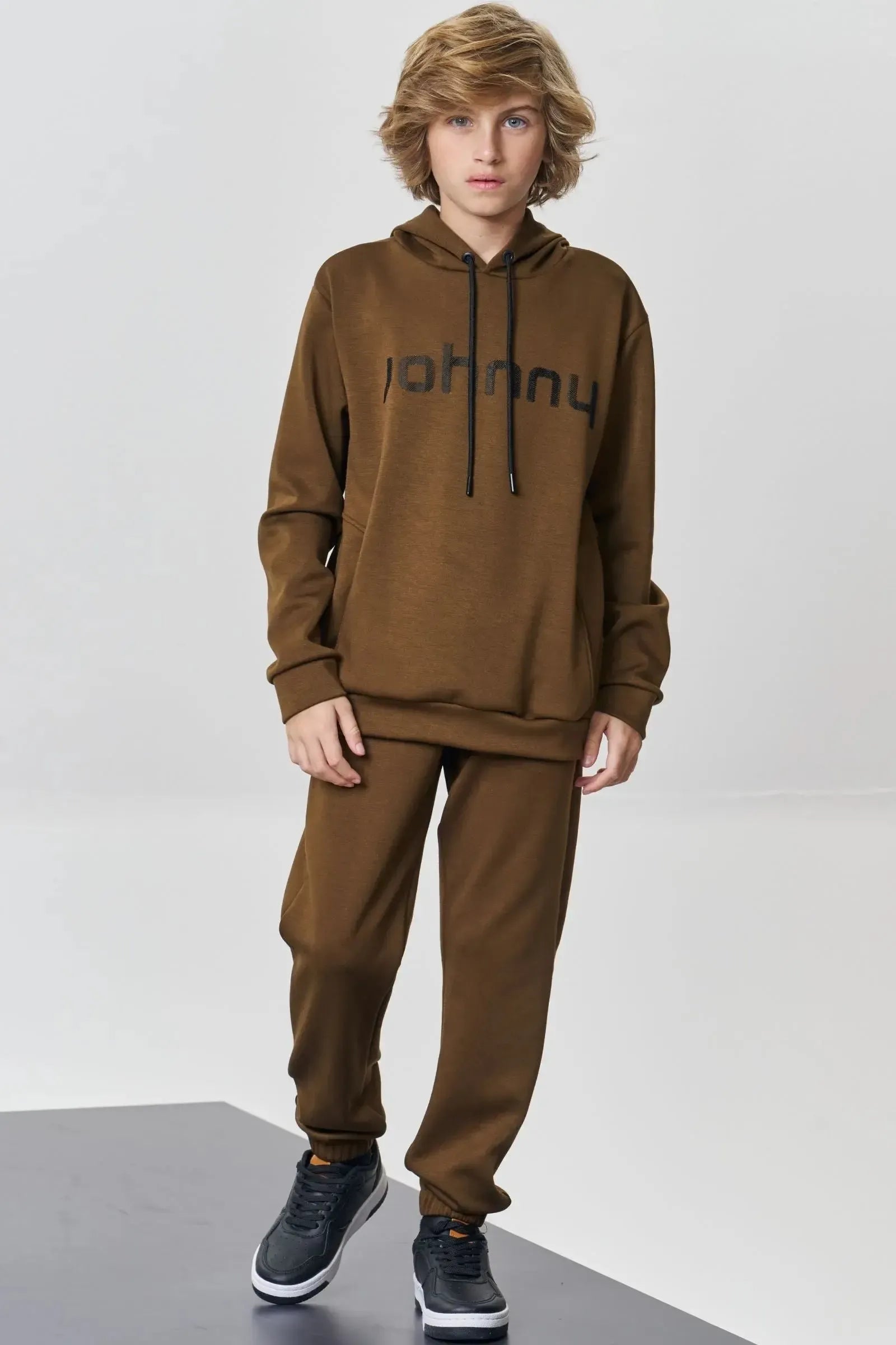 Calça Jogger em Malha Tecnonew 89117 Johnny Fox Teen Menino