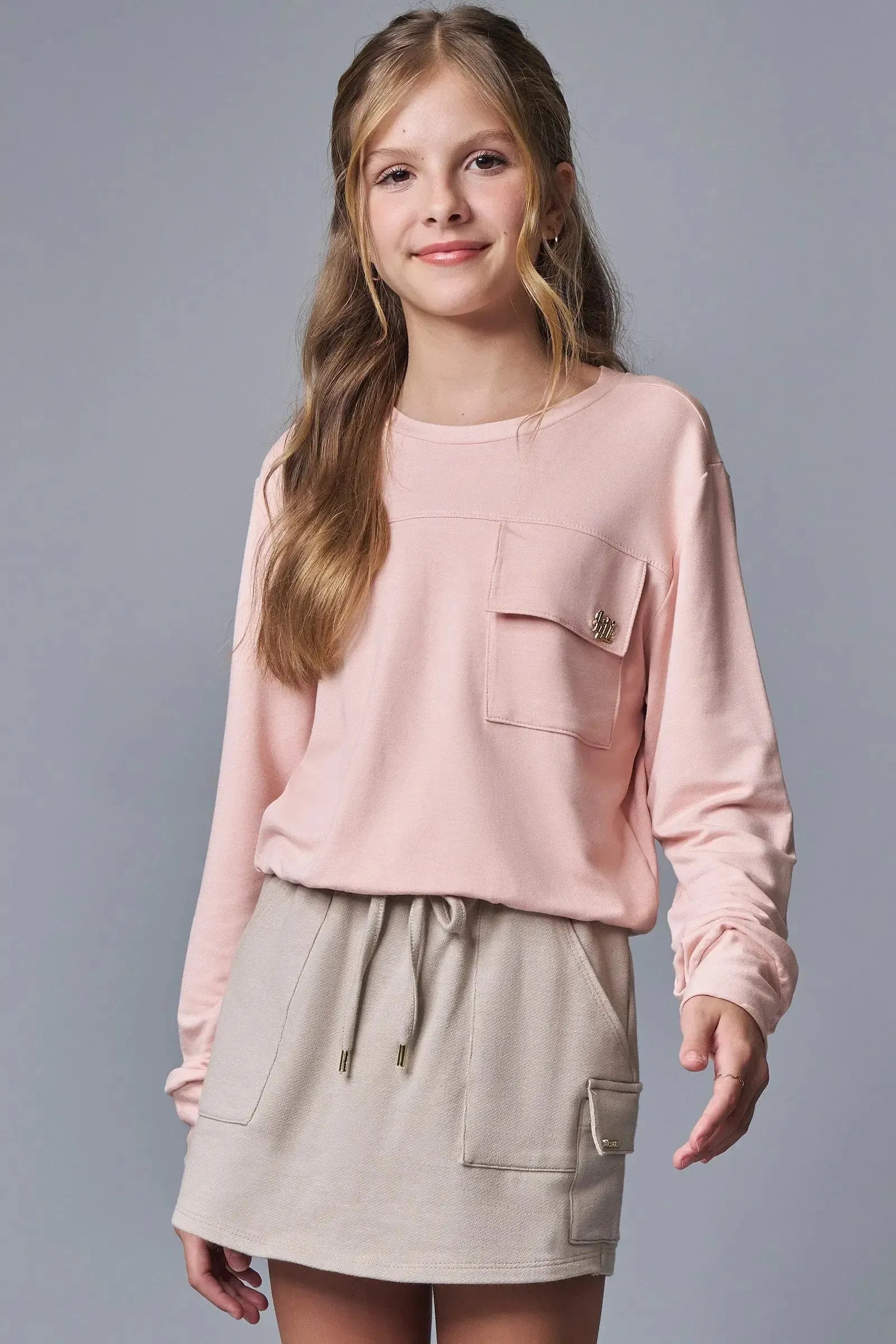 Blusão Boxy em Molevisco 89145 Lilimoon Teen Menina