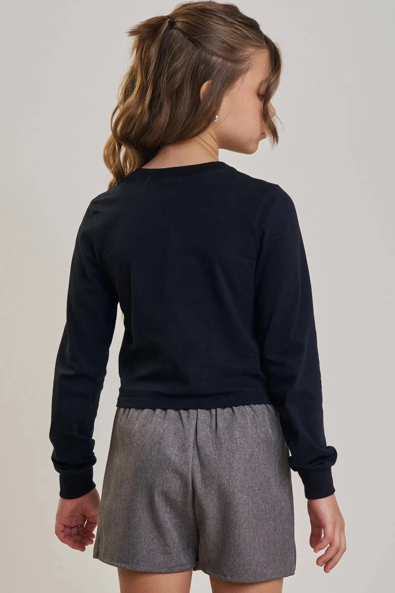 Camiseta Boxy Over em Meia Malha 89177 Vic&Vicky Teen Menina