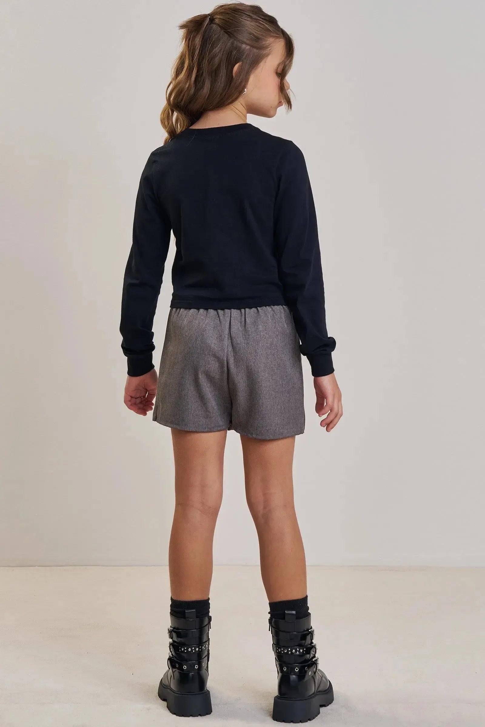 Camiseta Boxy Over em Meia Malha 89177 Vic&Vicky Teen Menina