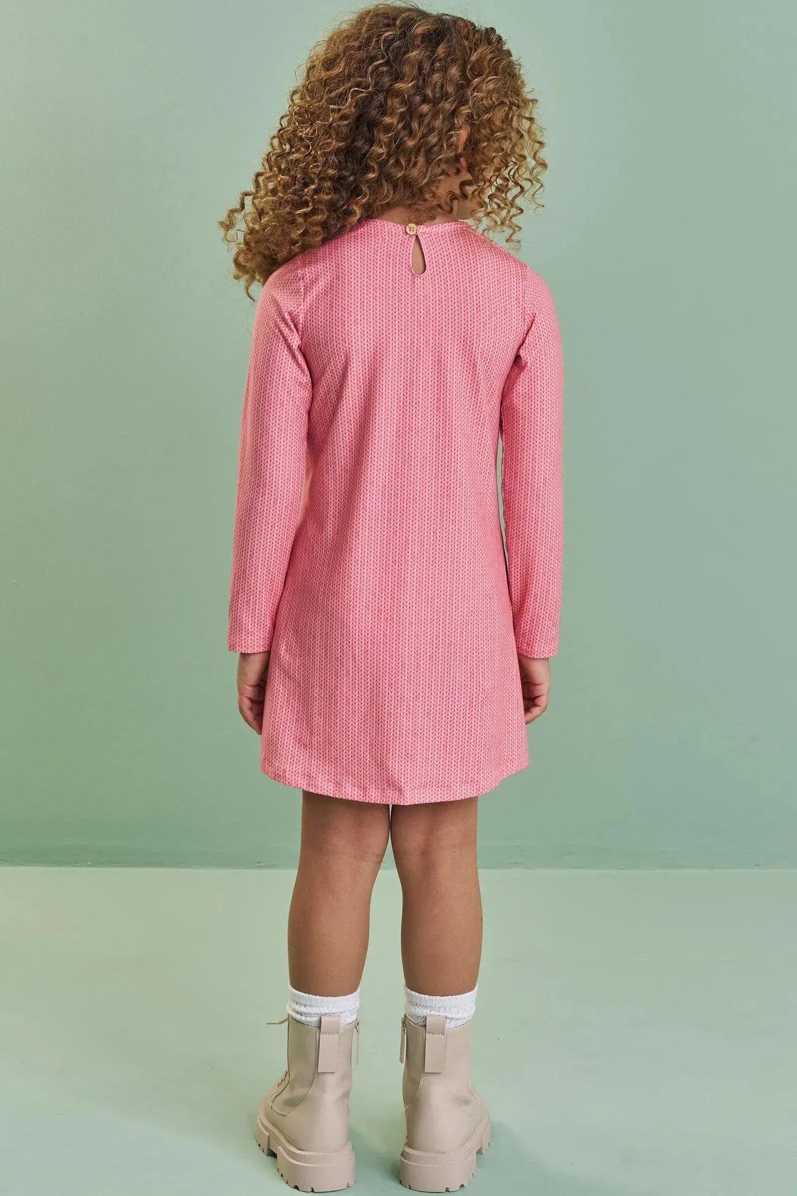 Vestido em Malha Comfy 89588 Kukiê Infantil Menina