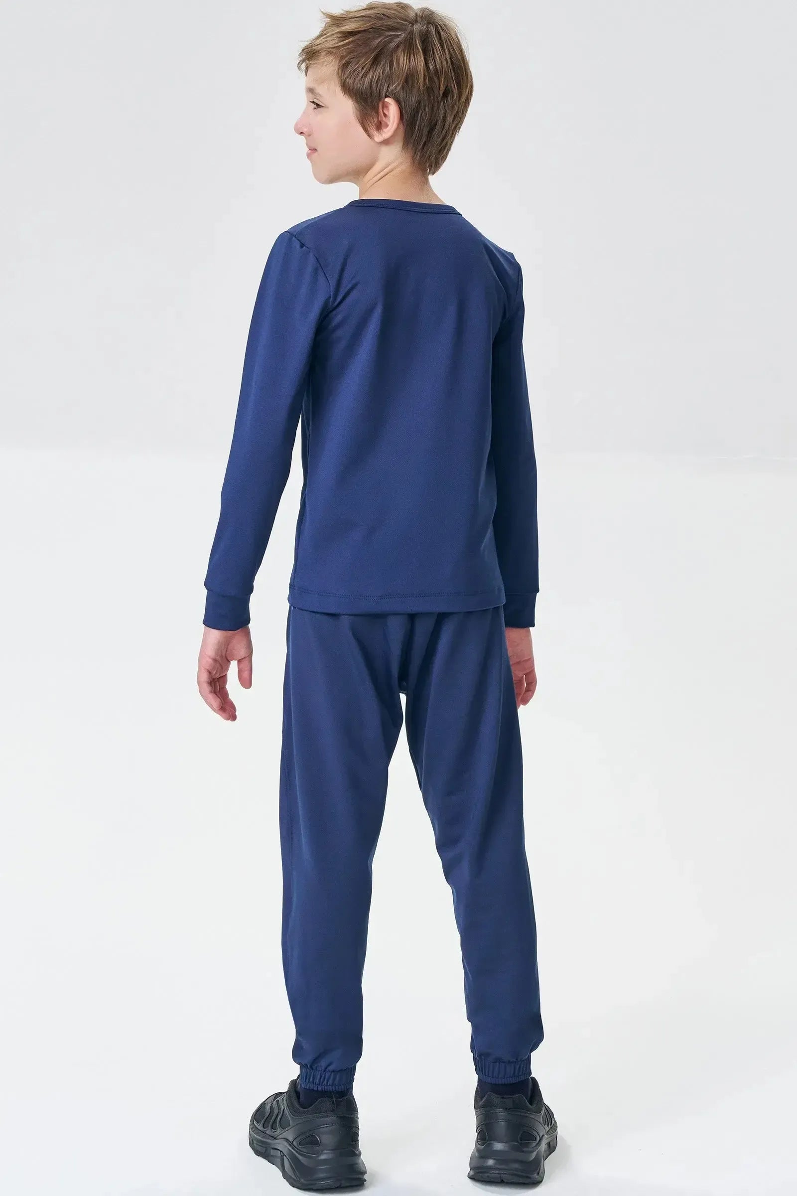 Calça Jogger em Malha Termoskin com Elastano 89613 Johnny Fox Teen Menino