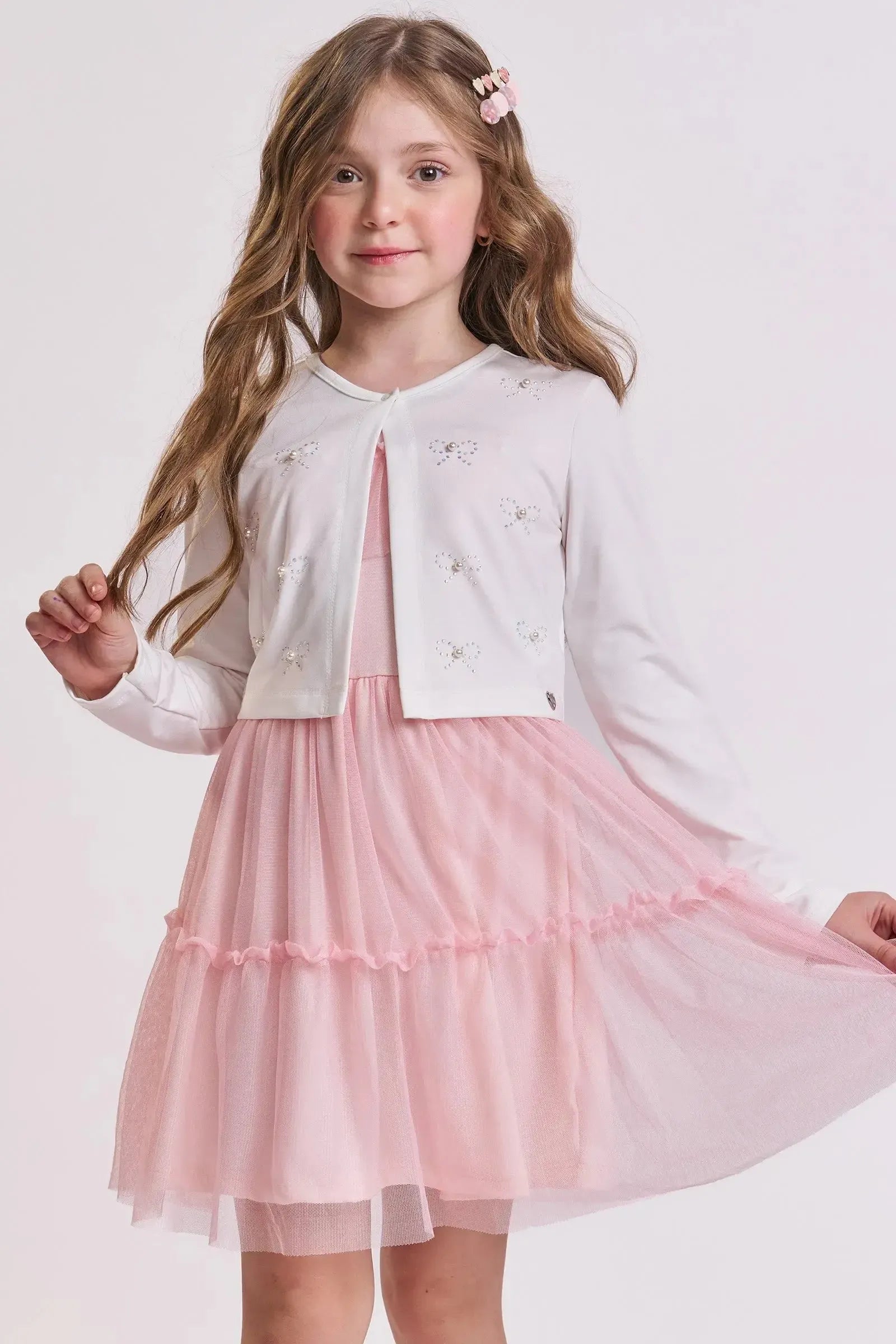Bolero em Termoskin Peluciado 89621 Kukiê Infantil Menina
