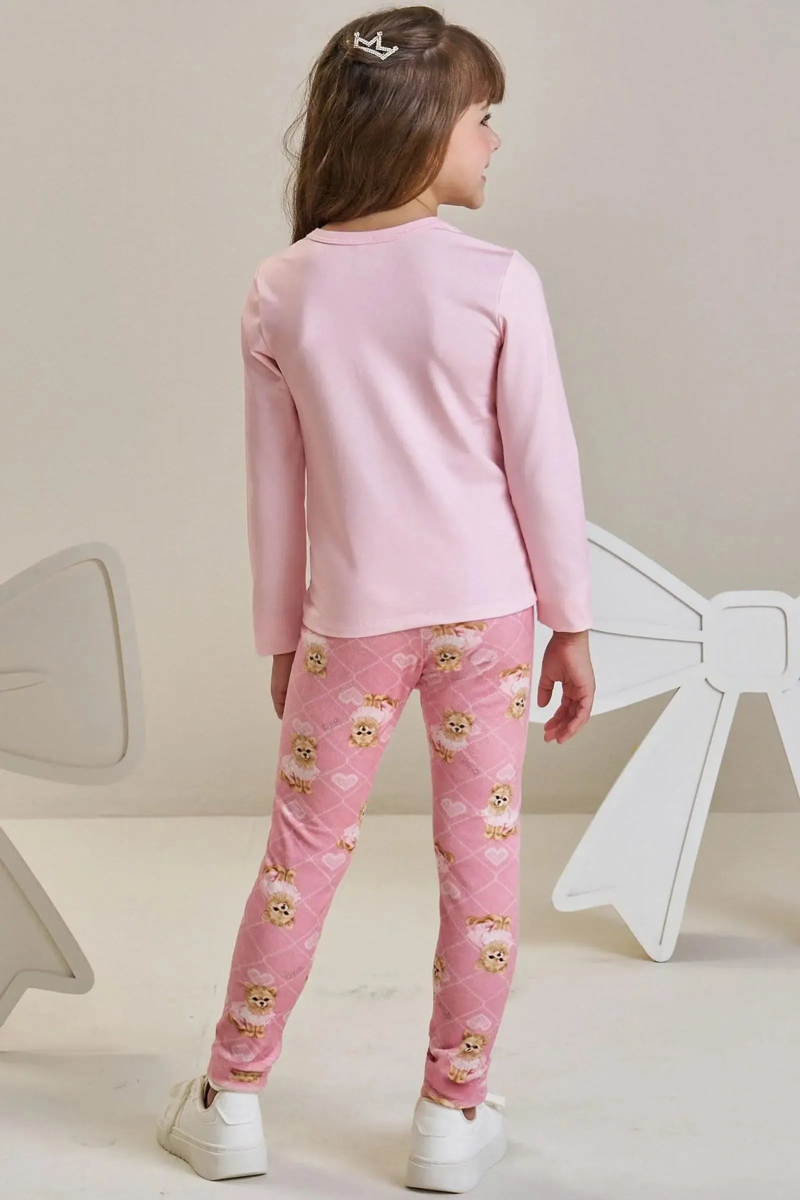 Calça Legging em Fleece Luxo 89672 Infanti Infantil Menina