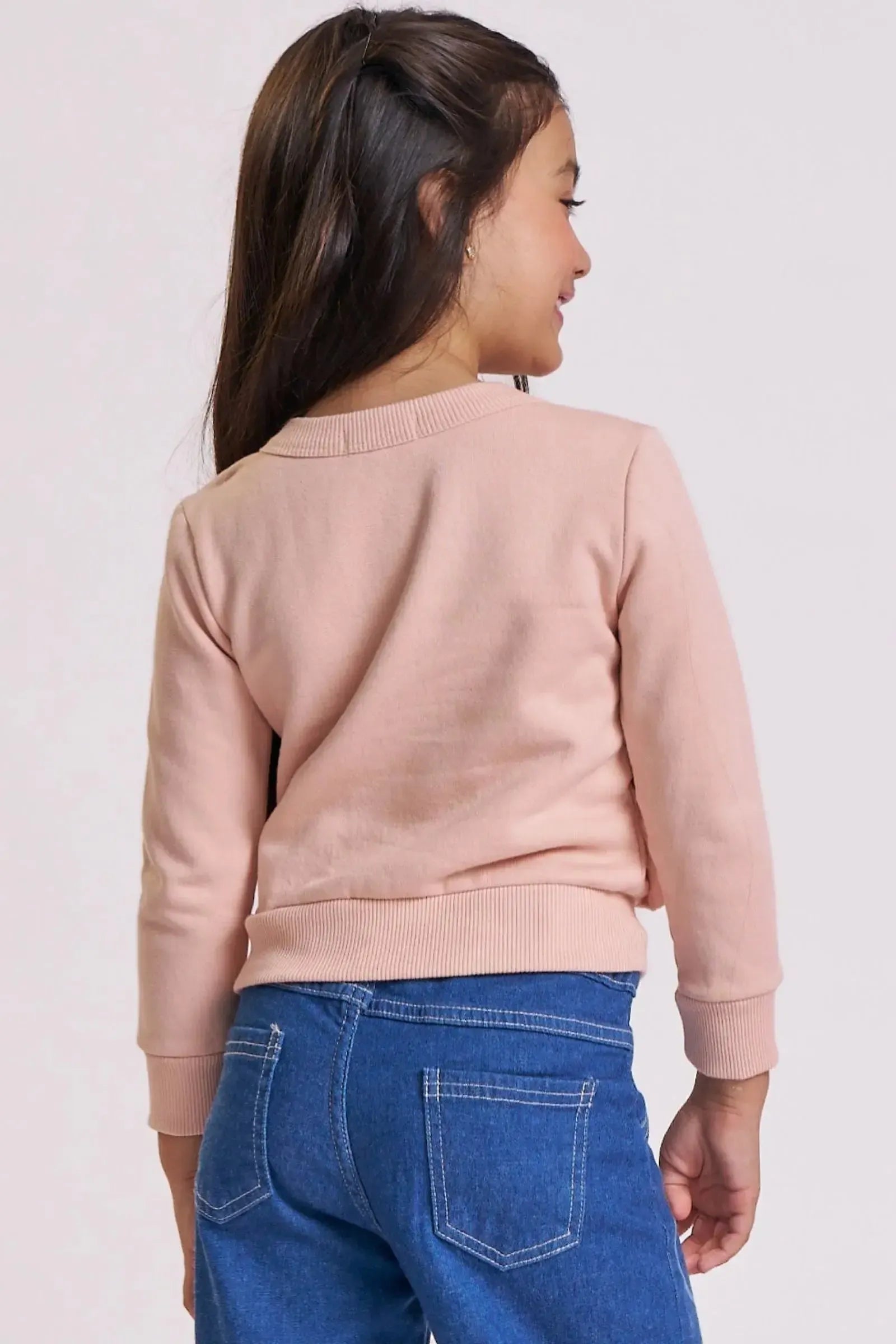 Blusão em Moletom com Pelúcia 90311 Kukiê Infantil Menina