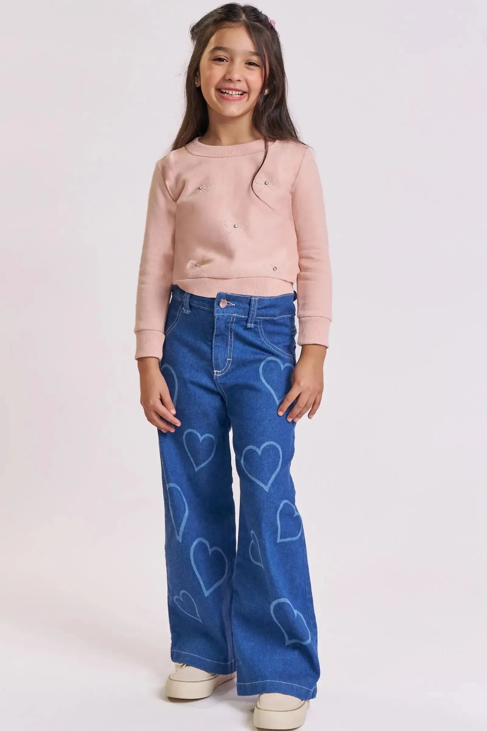 Blusão em Moletom com Pelúcia 90311 Kukiê Infantil Menina