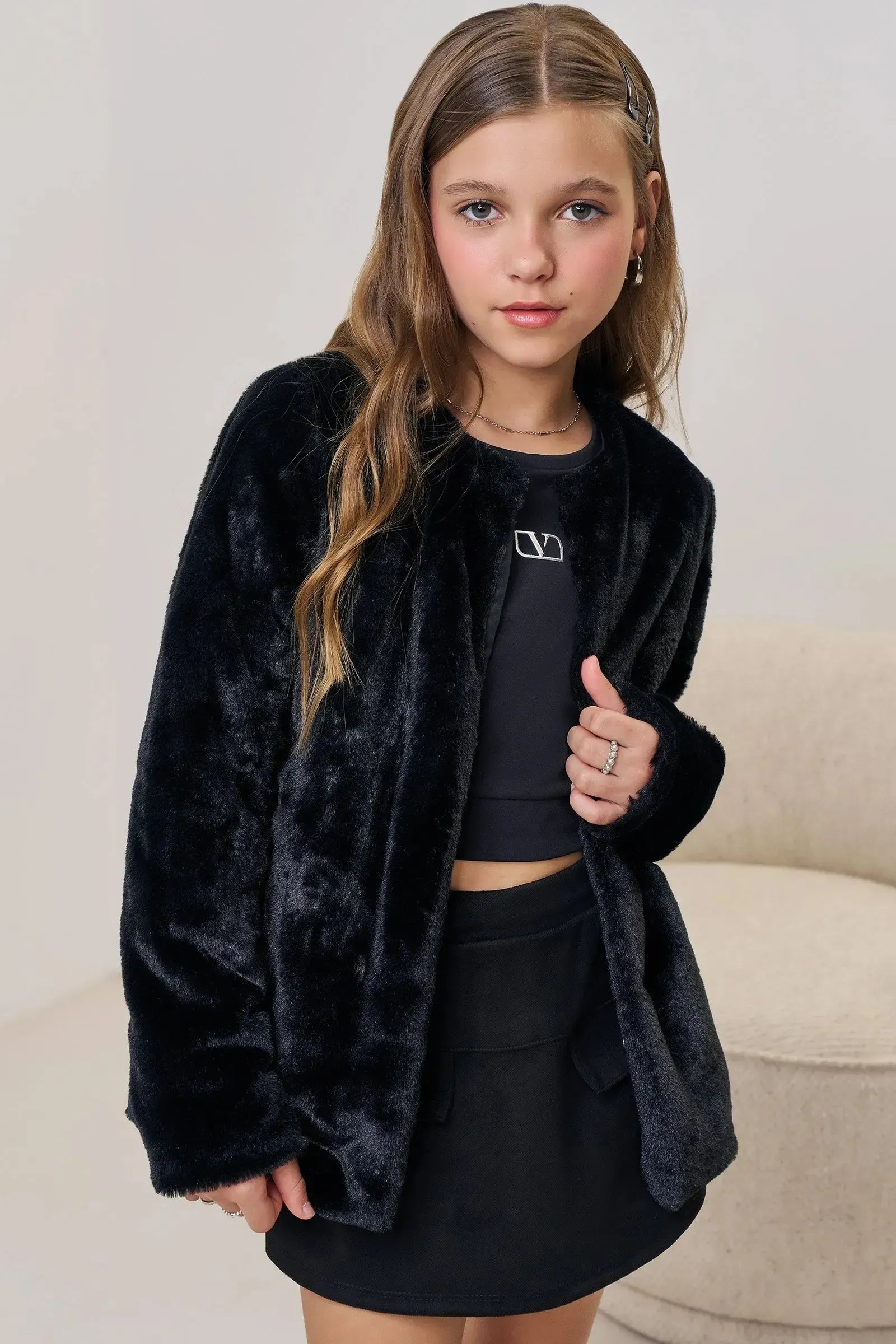 Blusa Cropped em Poliamida 90605 Vic&Vicky Teen Menina