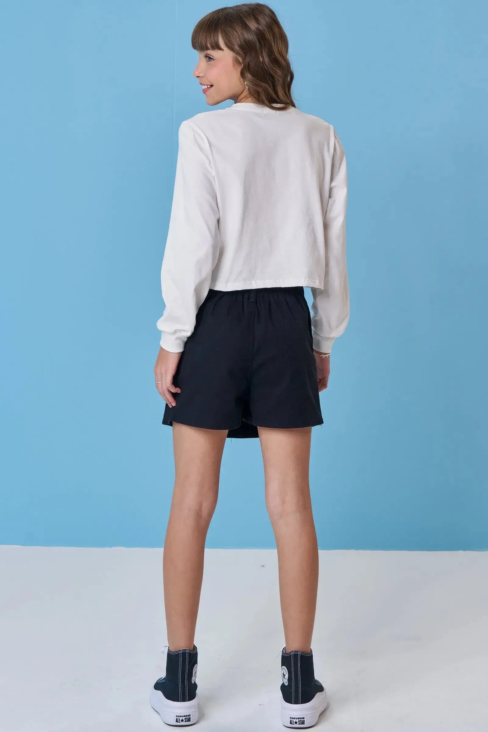 Short Saia em Sarja Strech 92209 Vic&Vicky Teen Menina