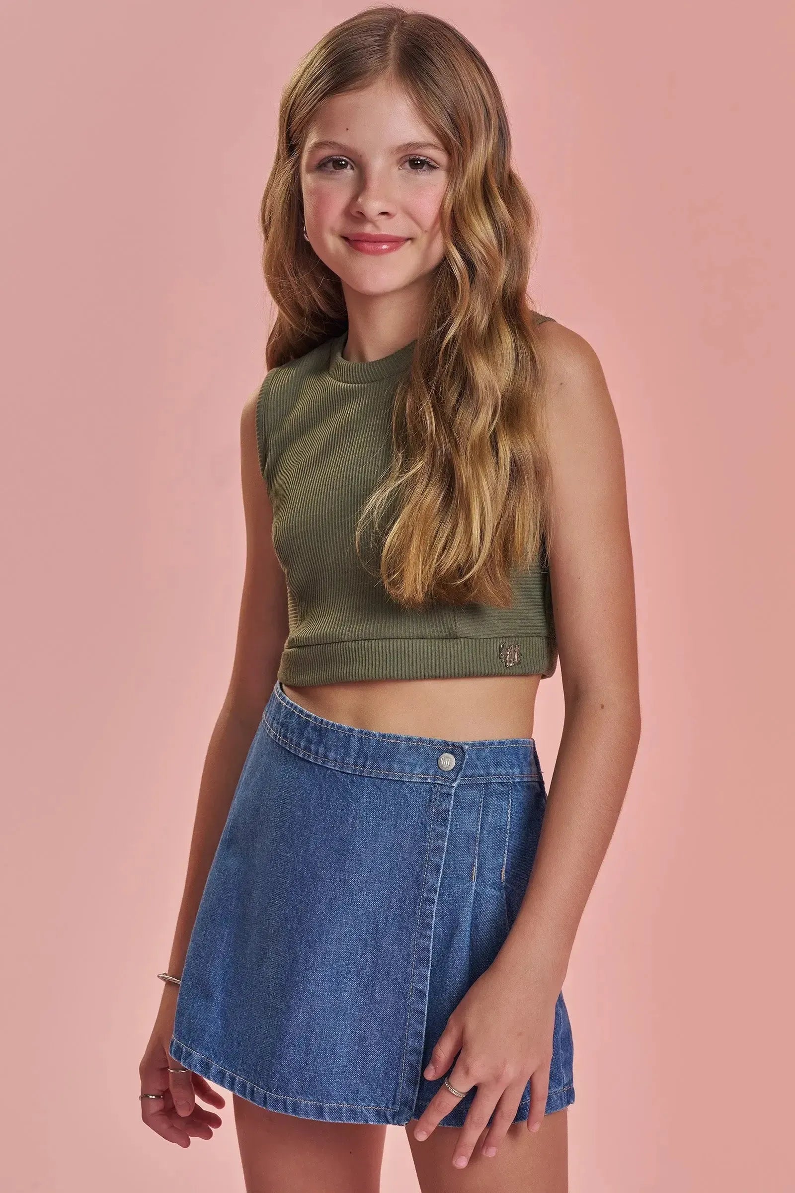 Top Cropped em Soft Line 92573 Lilimoon Teen Menina