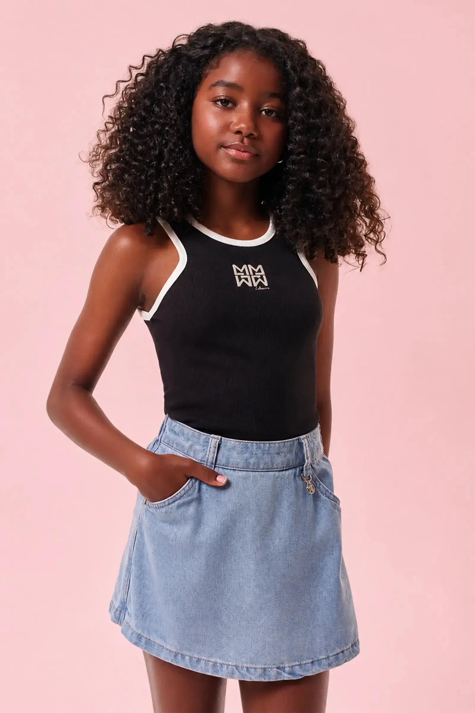 Short Saia em Jeans Arkansas 92578 Lilimoon Teen Menina