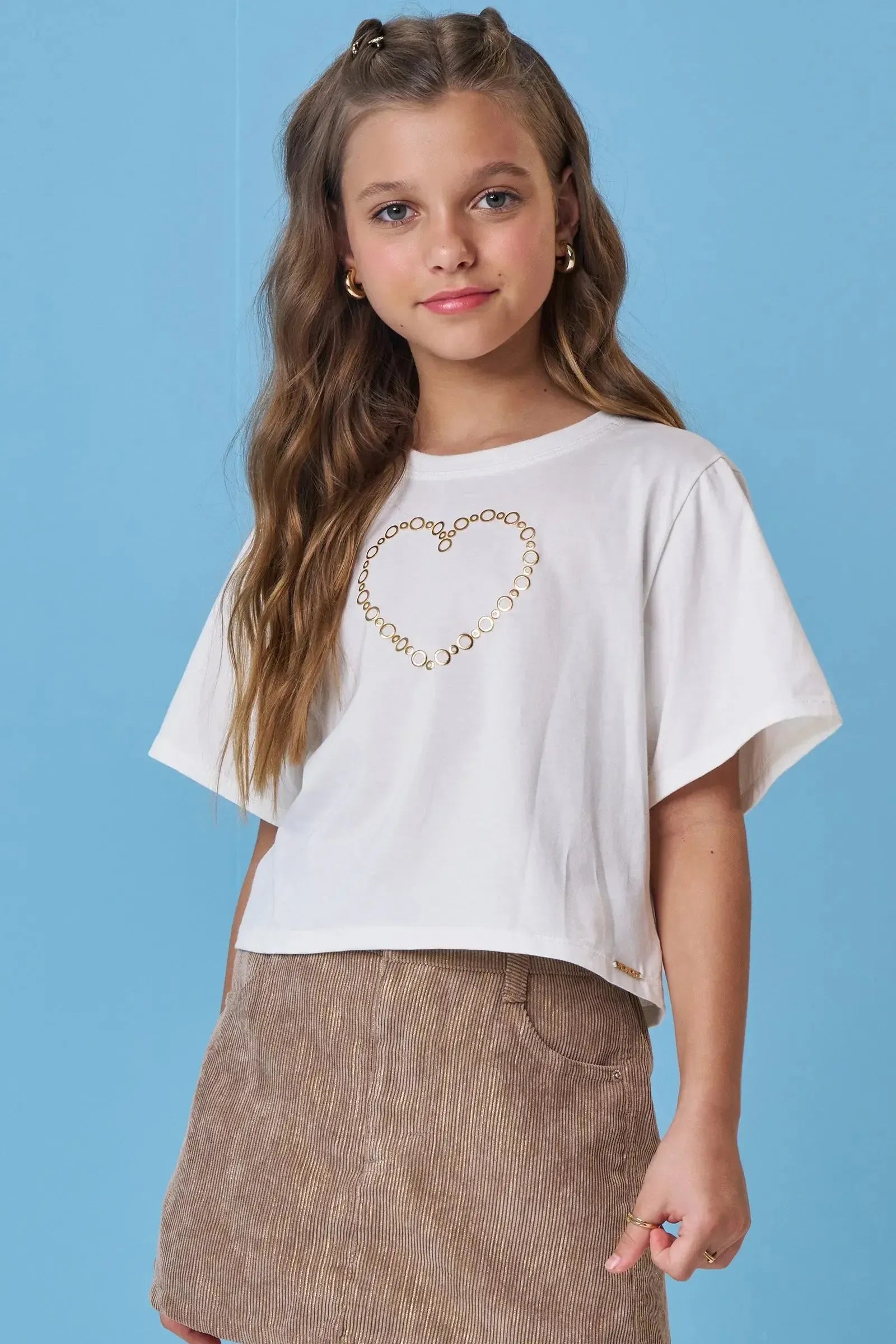 Blusa Boxy Over em Meia Malha 92668 Vic&Vicky Teen Menina