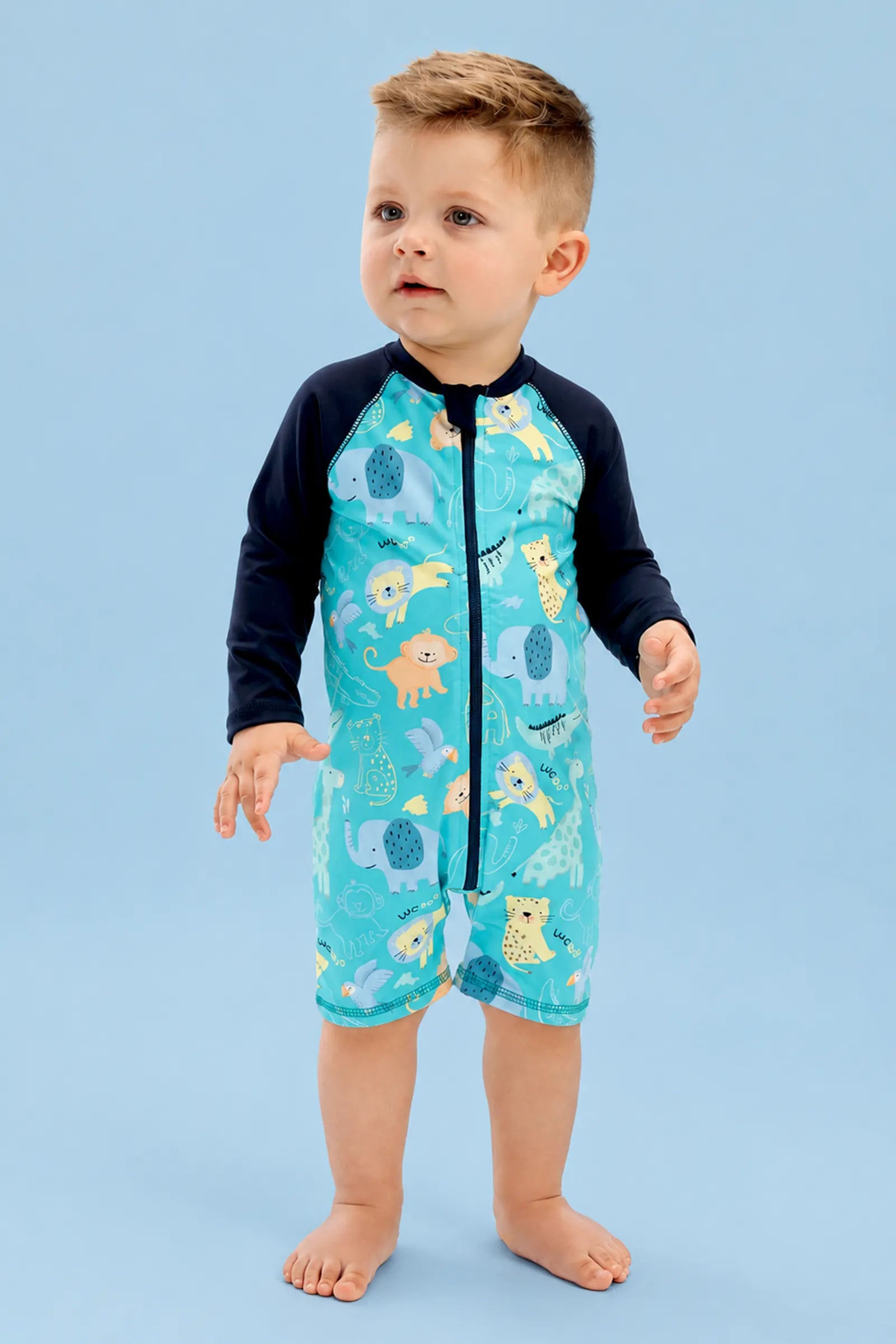 Macacão em Malha UV Dry com Proteção UV50+ 92879 LucBoo Bebê Menino