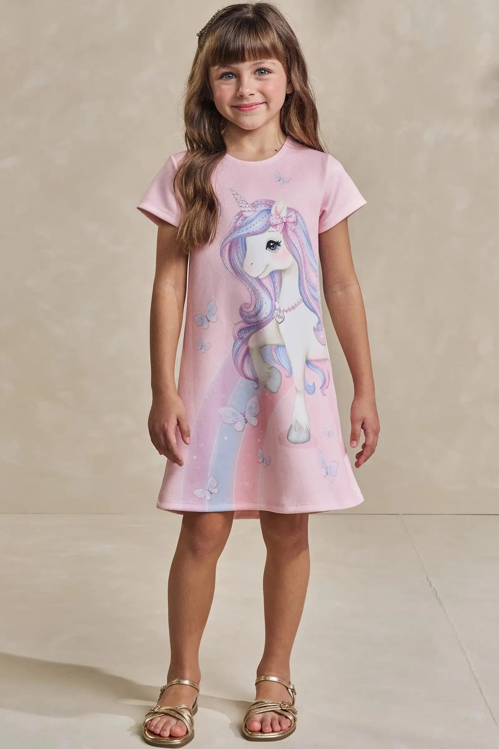 Vestido em Fly Tech 93439 Infanti Infantil Menina