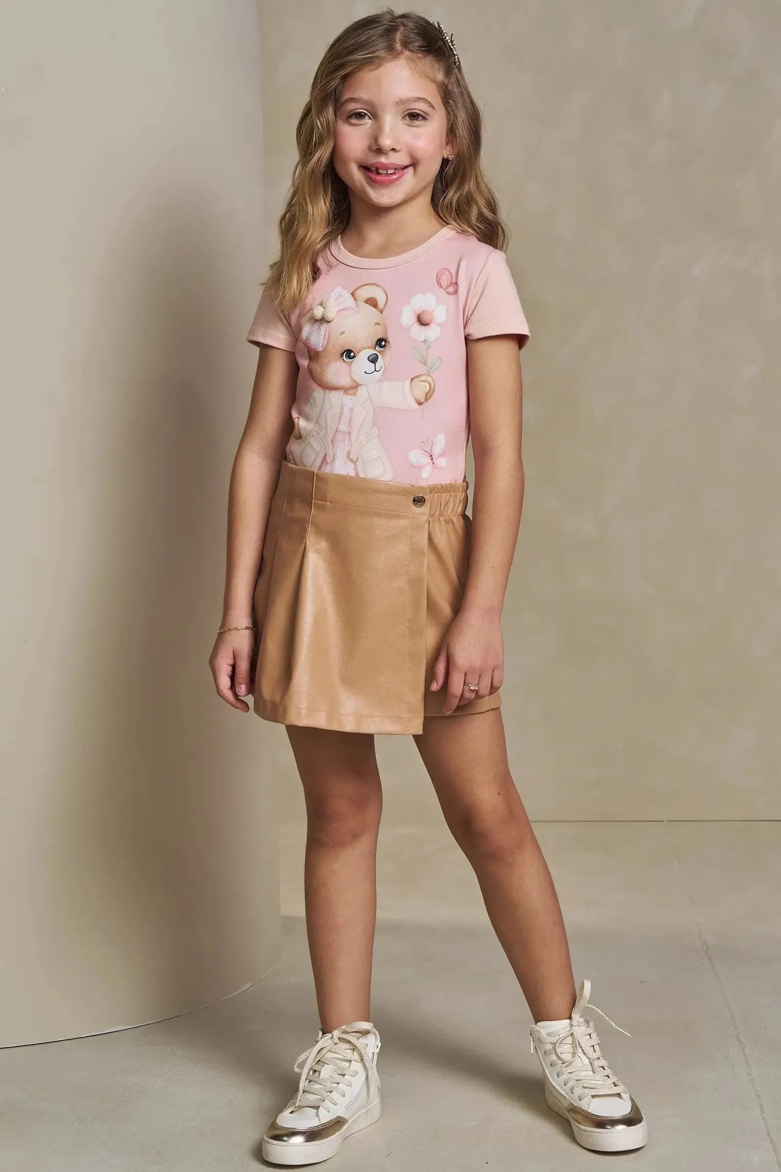 Blusa em Cotton 93460 Infanti Infantil Menina