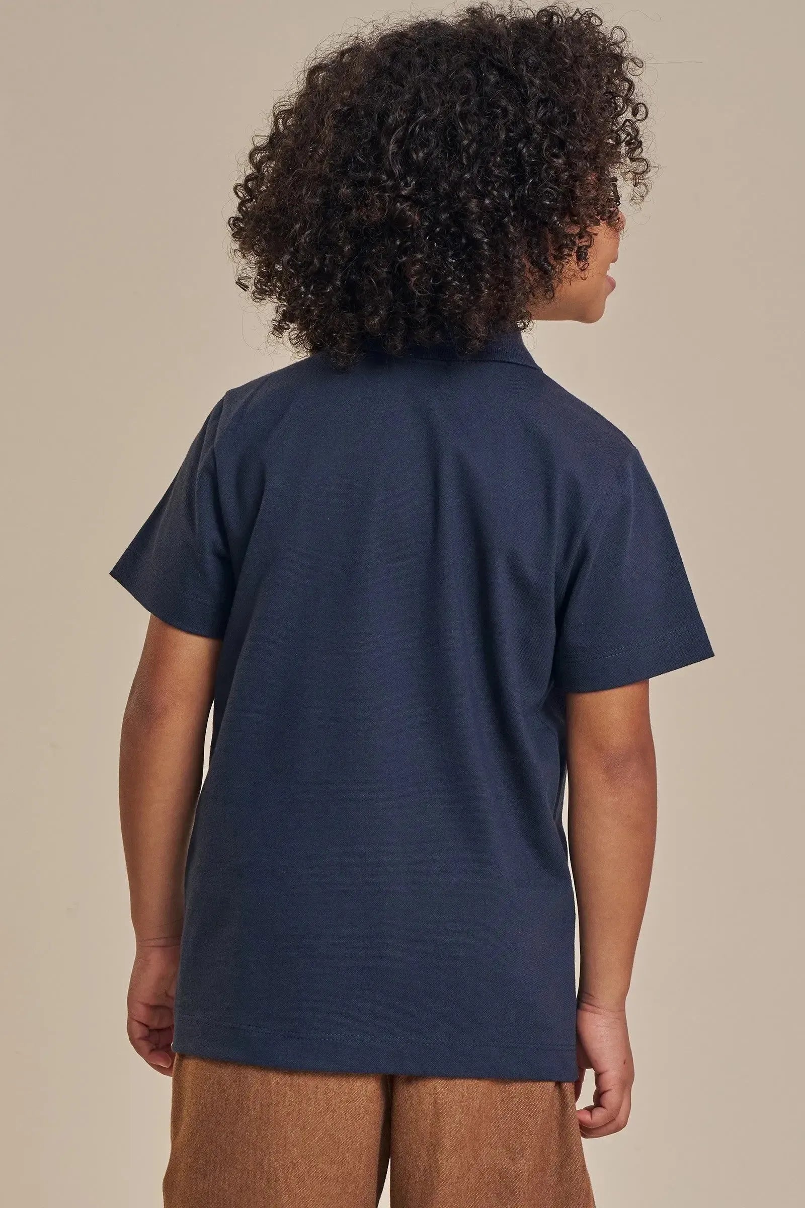 Camisa Polo em Piquet com Elastano 93513 LucBoo Infantil Menino