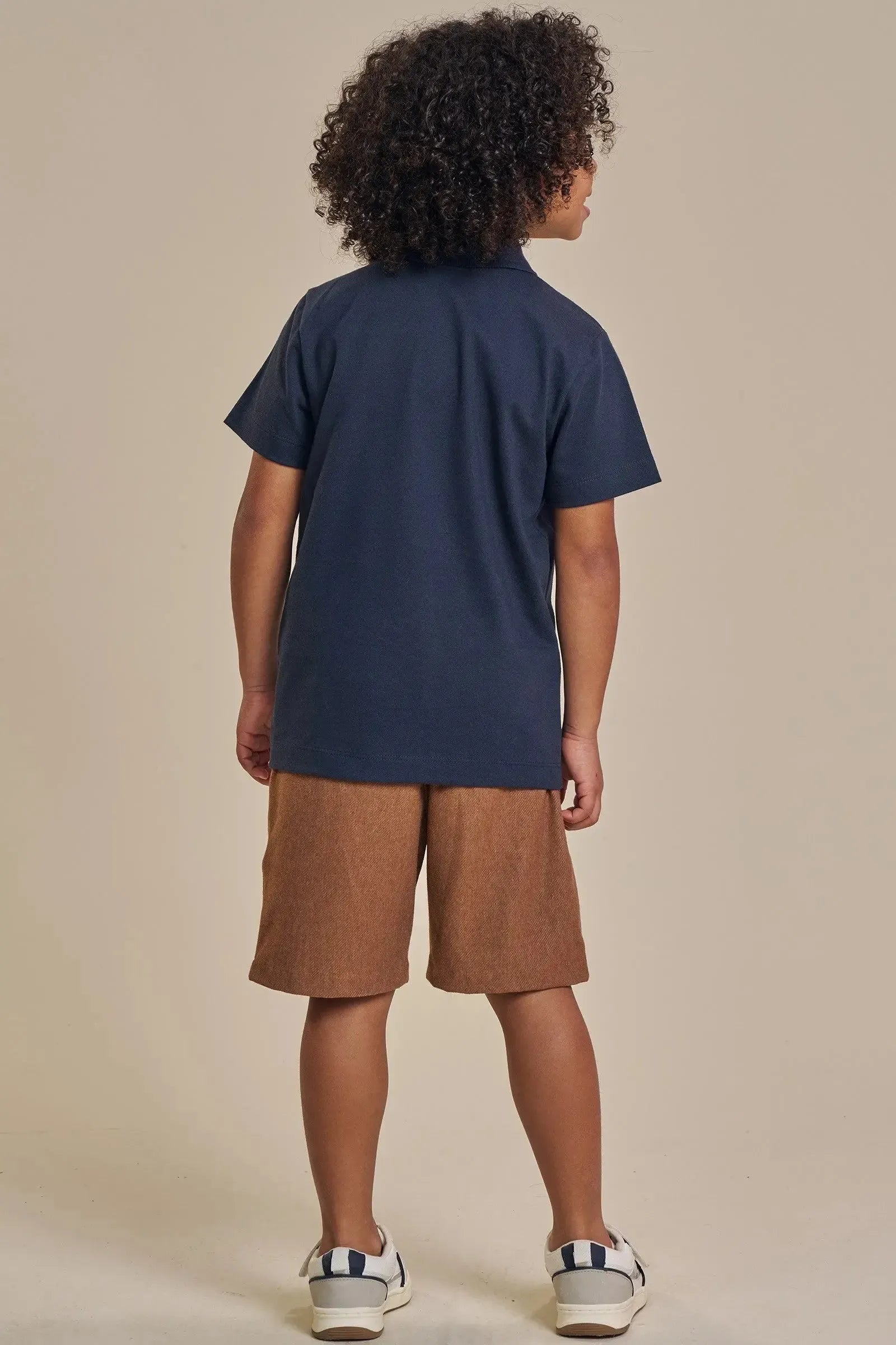 Camisa Polo em Piquet com Elastano 93513 LucBoo Infantil Menino