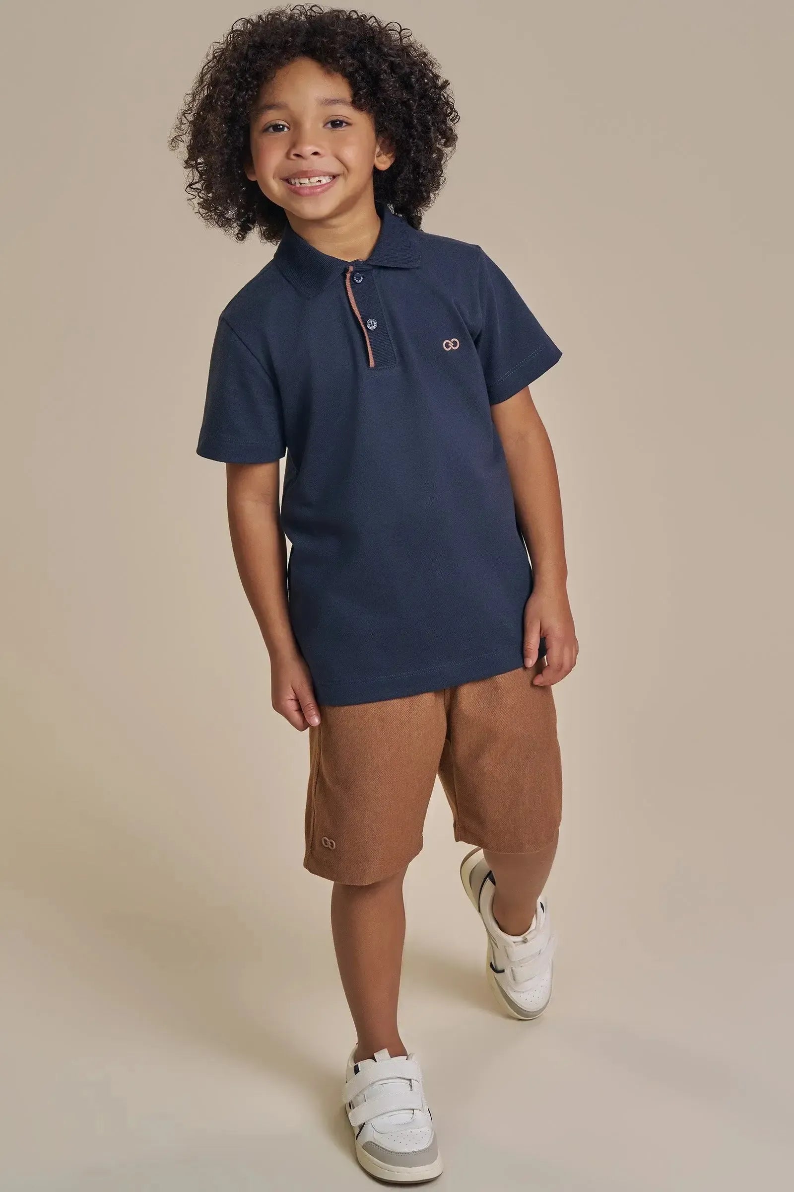 Bermuda em Cotton Jeans com Elastano 93726 LucBoo Infantil Menino