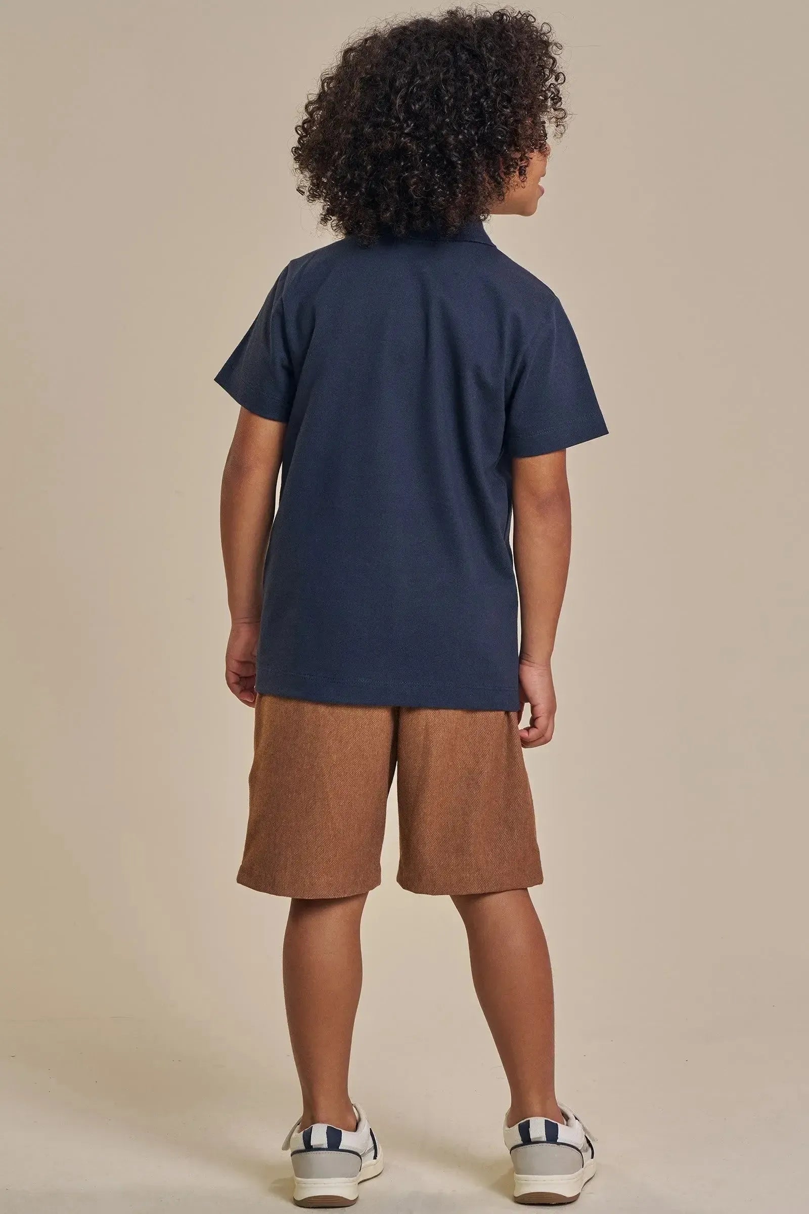 Bermuda em Cotton Jeans com Elastano 93726 LucBoo Infantil Menino