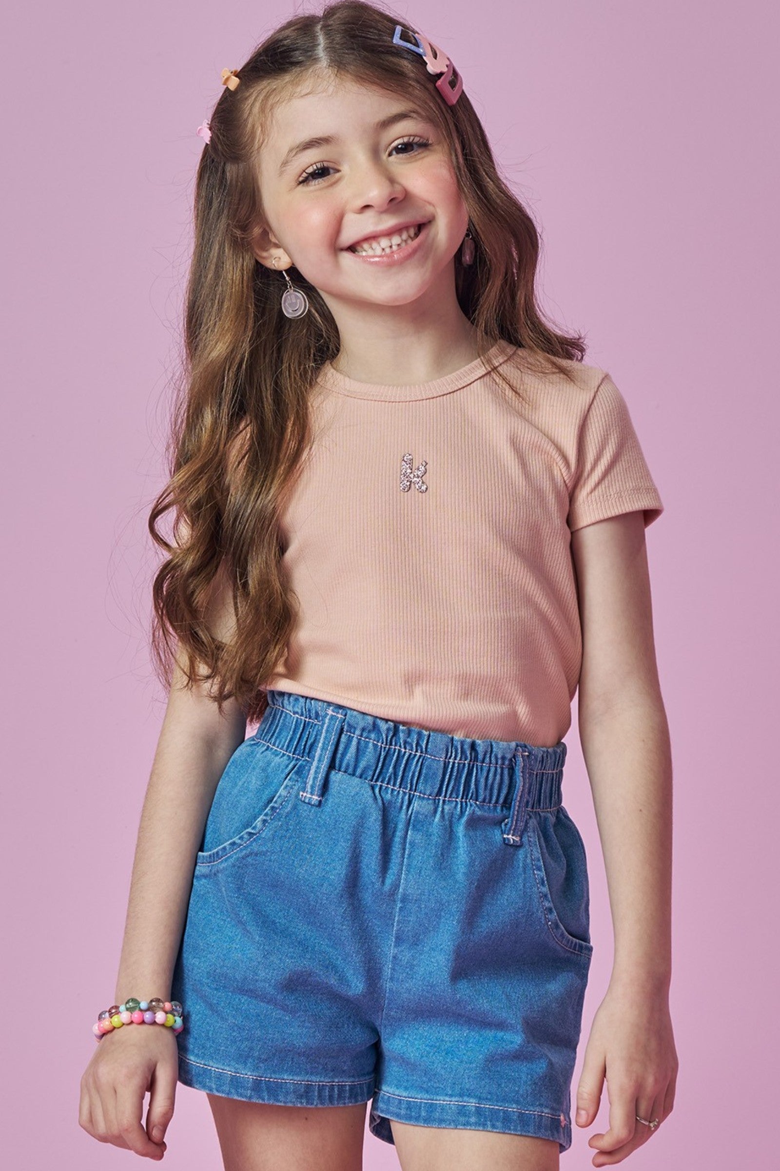 Blusa em Canelado Liz 93775 Kukiê Infantil Menina