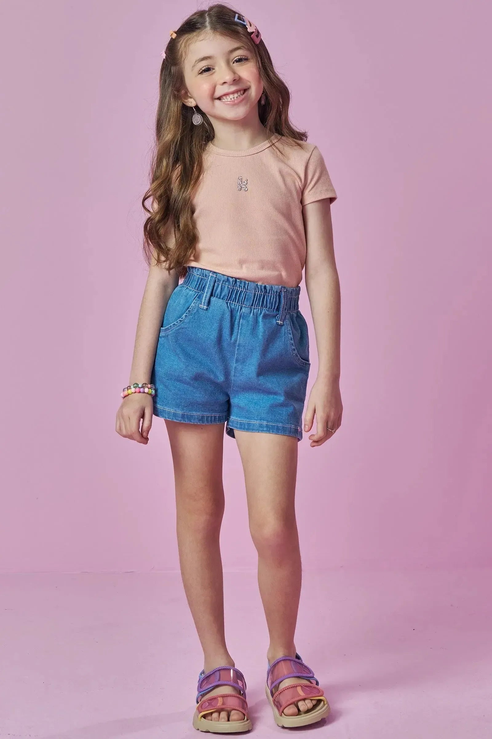 Blusa em Canelado Liz 93775 Kukiê Infantil Menina