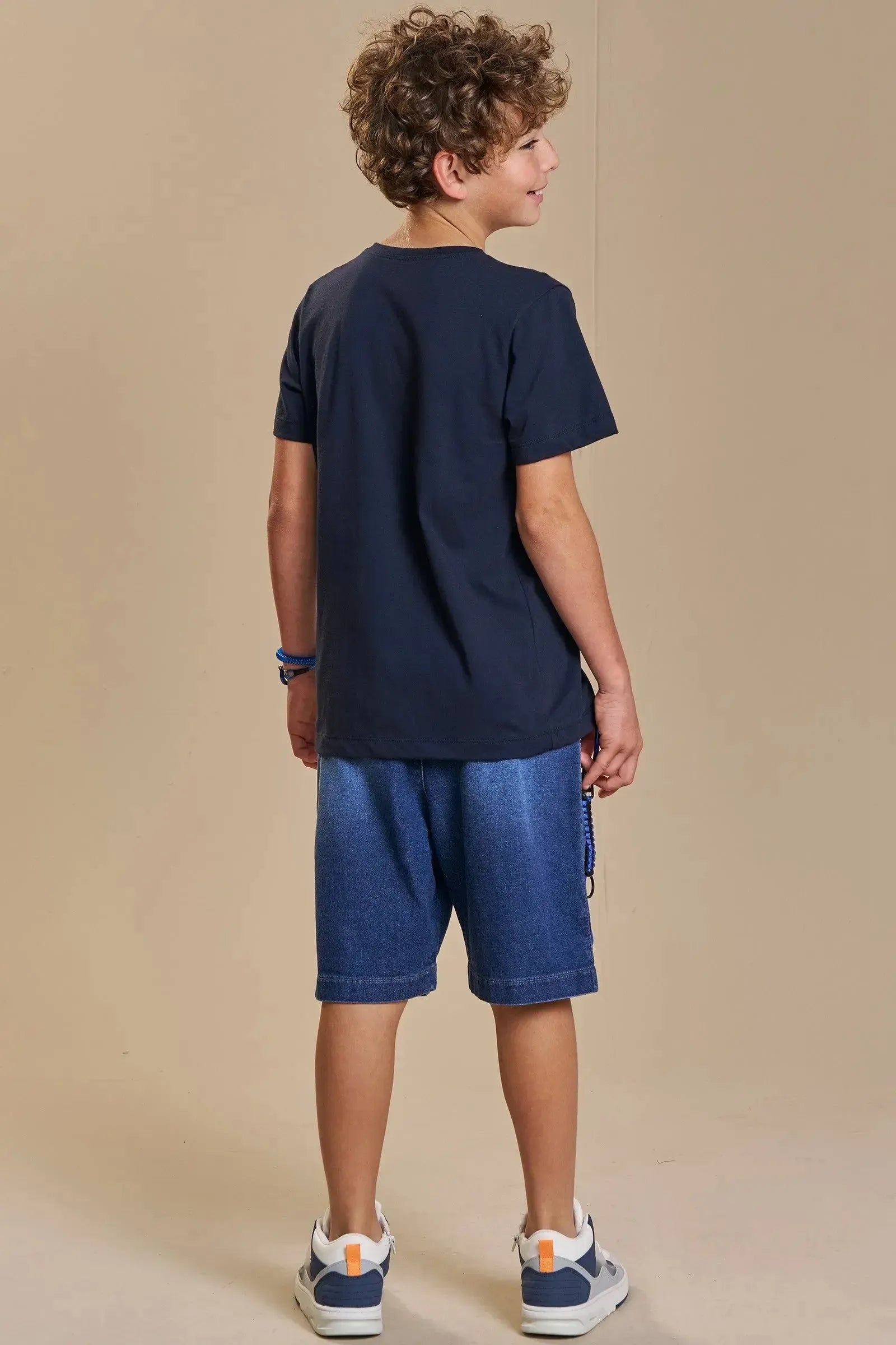 Camiseta em Meia Malha 93895 Johnny Fox Teen Menino