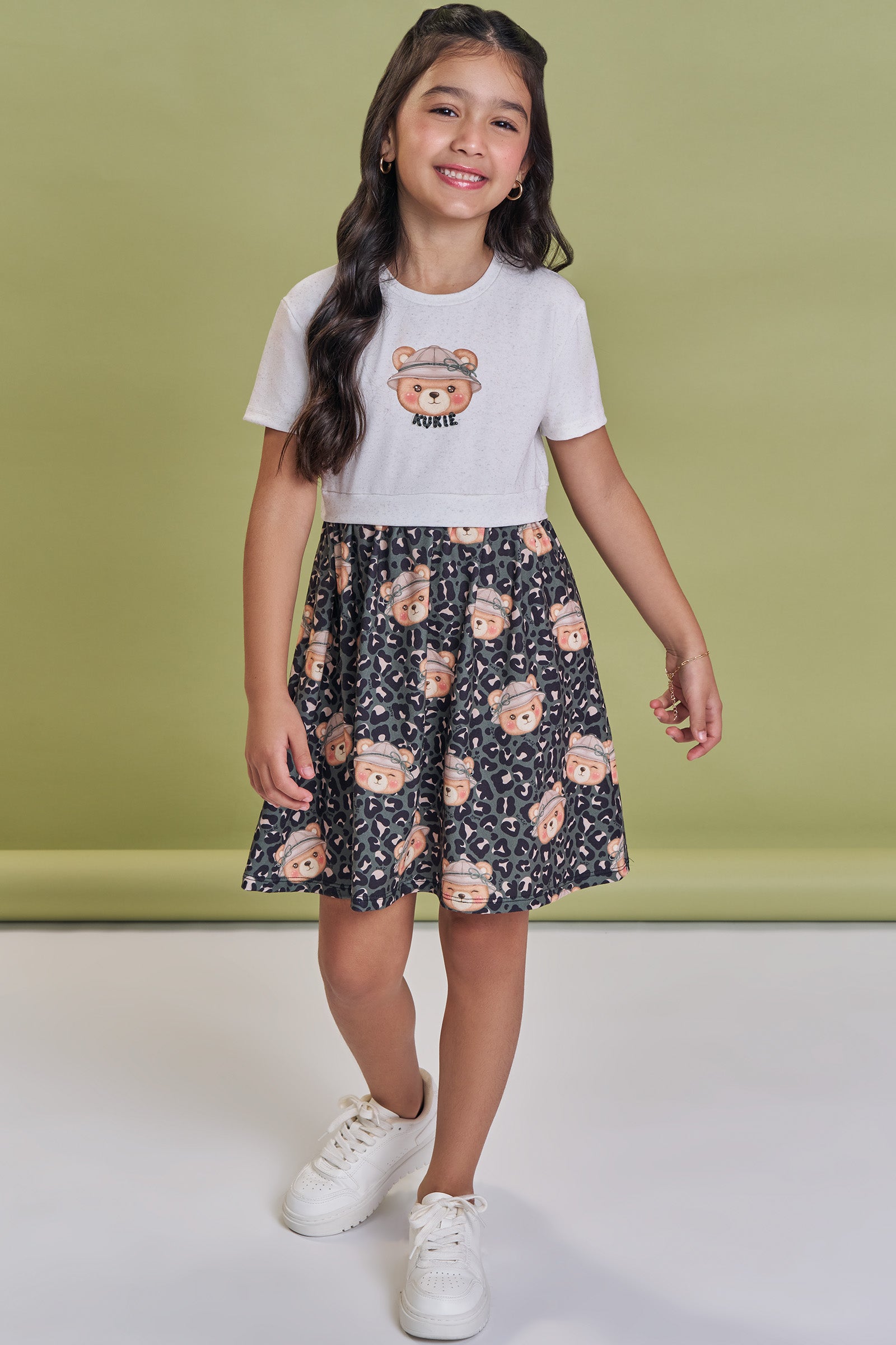 Vestido em Malha Power 93945 Kukiê Infantil Menina