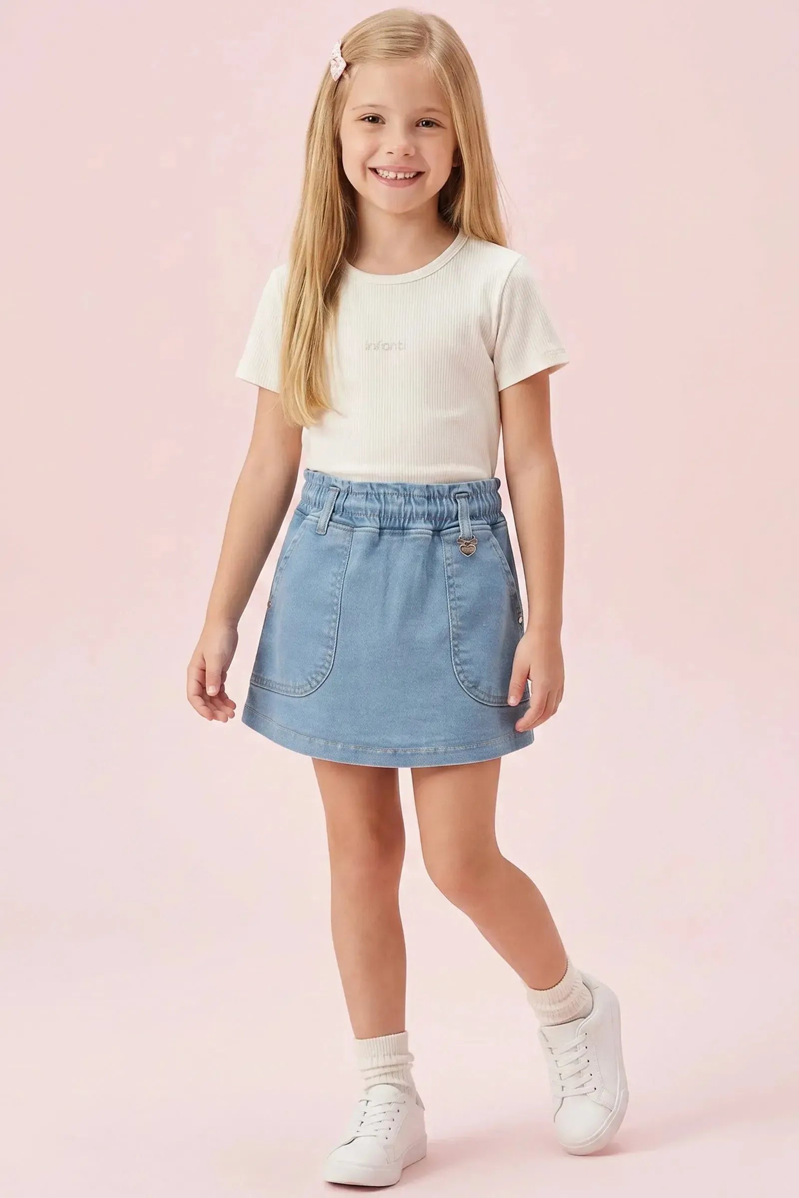 Blusa em Canelado Liz 94358 Infanti Infantil Menina