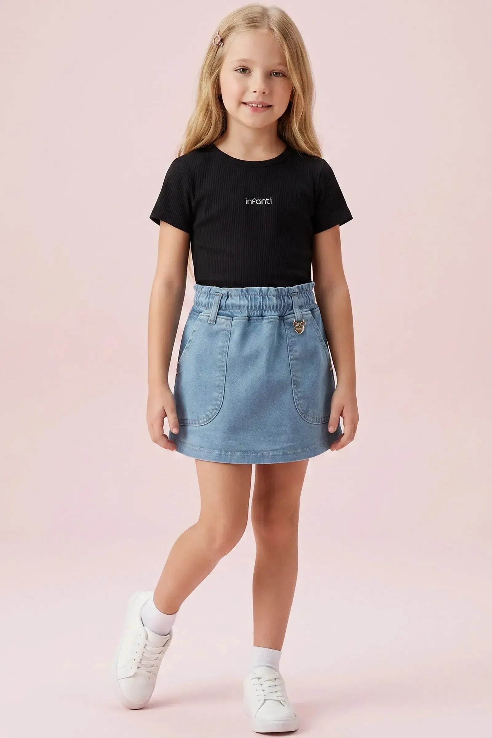 Blusa em Canelado Liz 94358 Infanti Infantil Menina