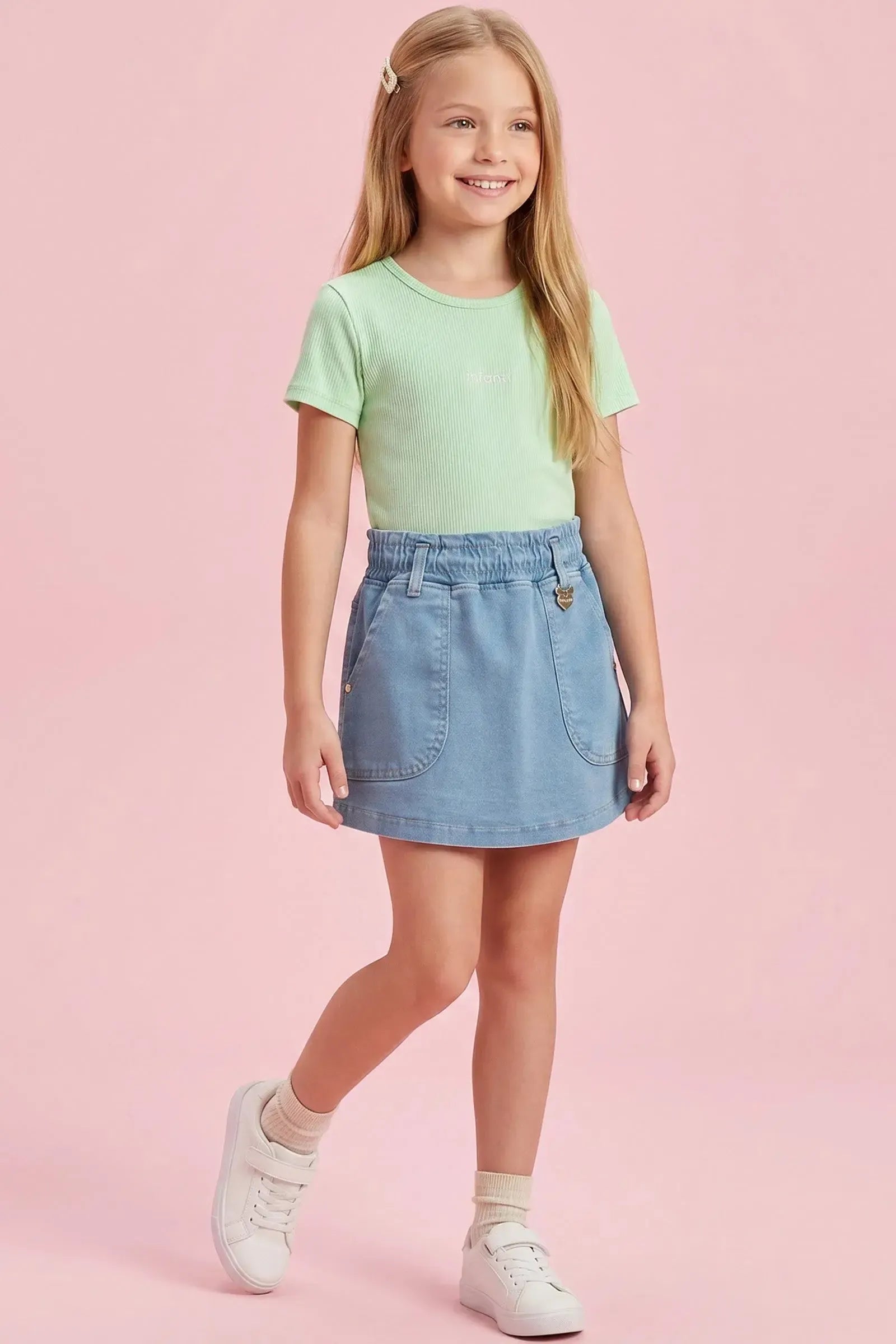 Blusa em Canelado Liz 94359 Infanti Infantil Menina
