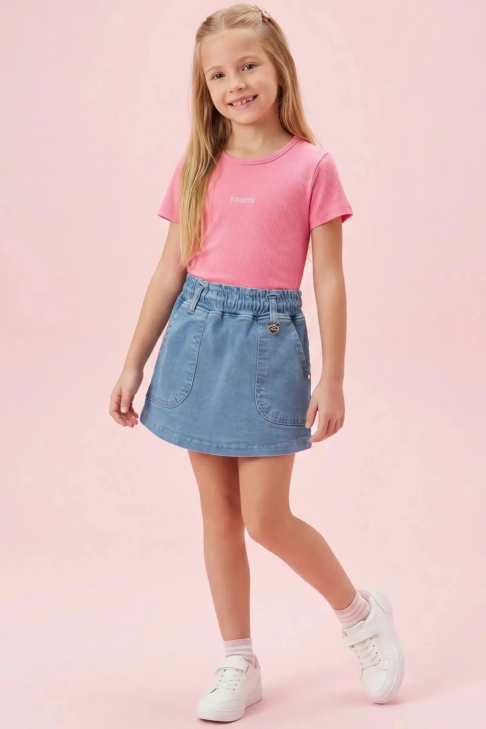 Blusa em Canelado Liz 94359 Infanti Infantil Menina