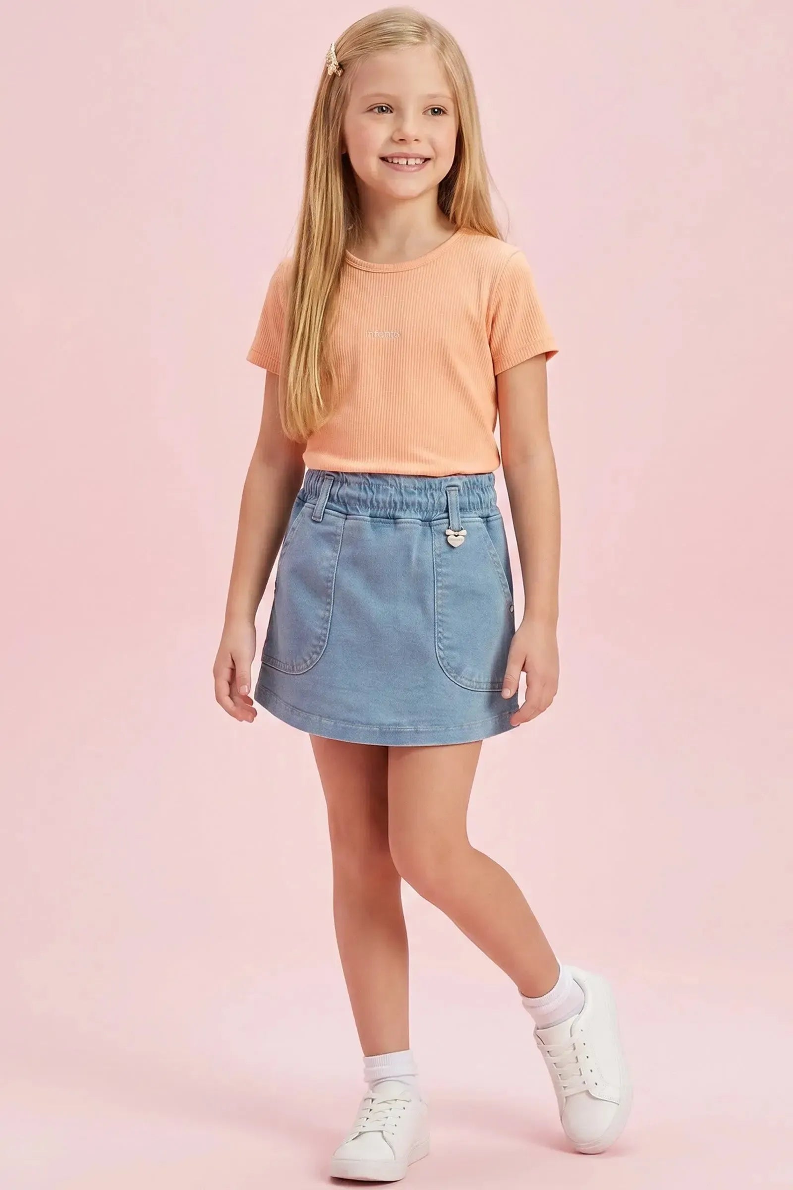 Blusa em Canelado Liz 94359 Infanti Infantil Menina