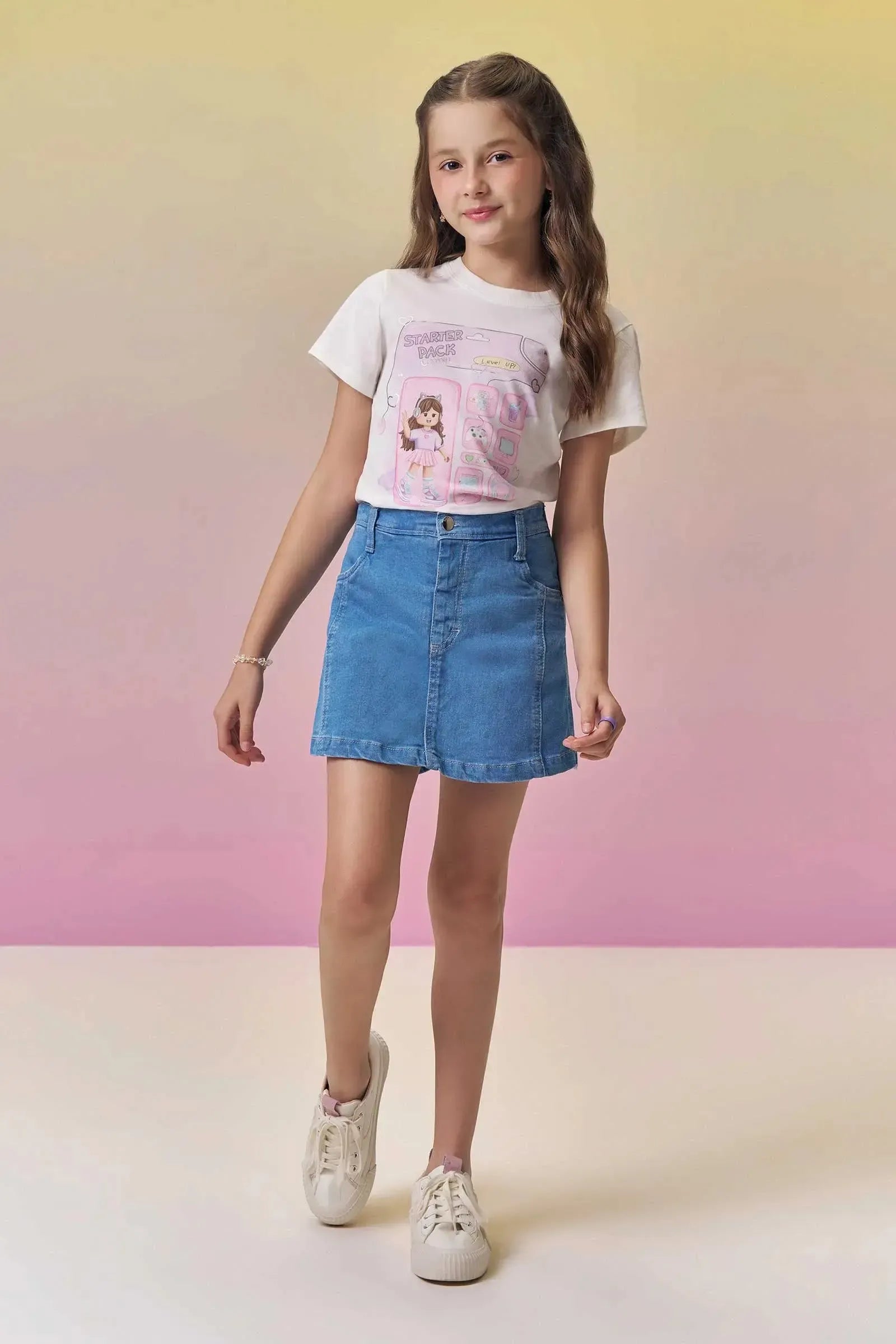 Blusa em Meia Malha 94587 Vic&Vicky Teen Menina