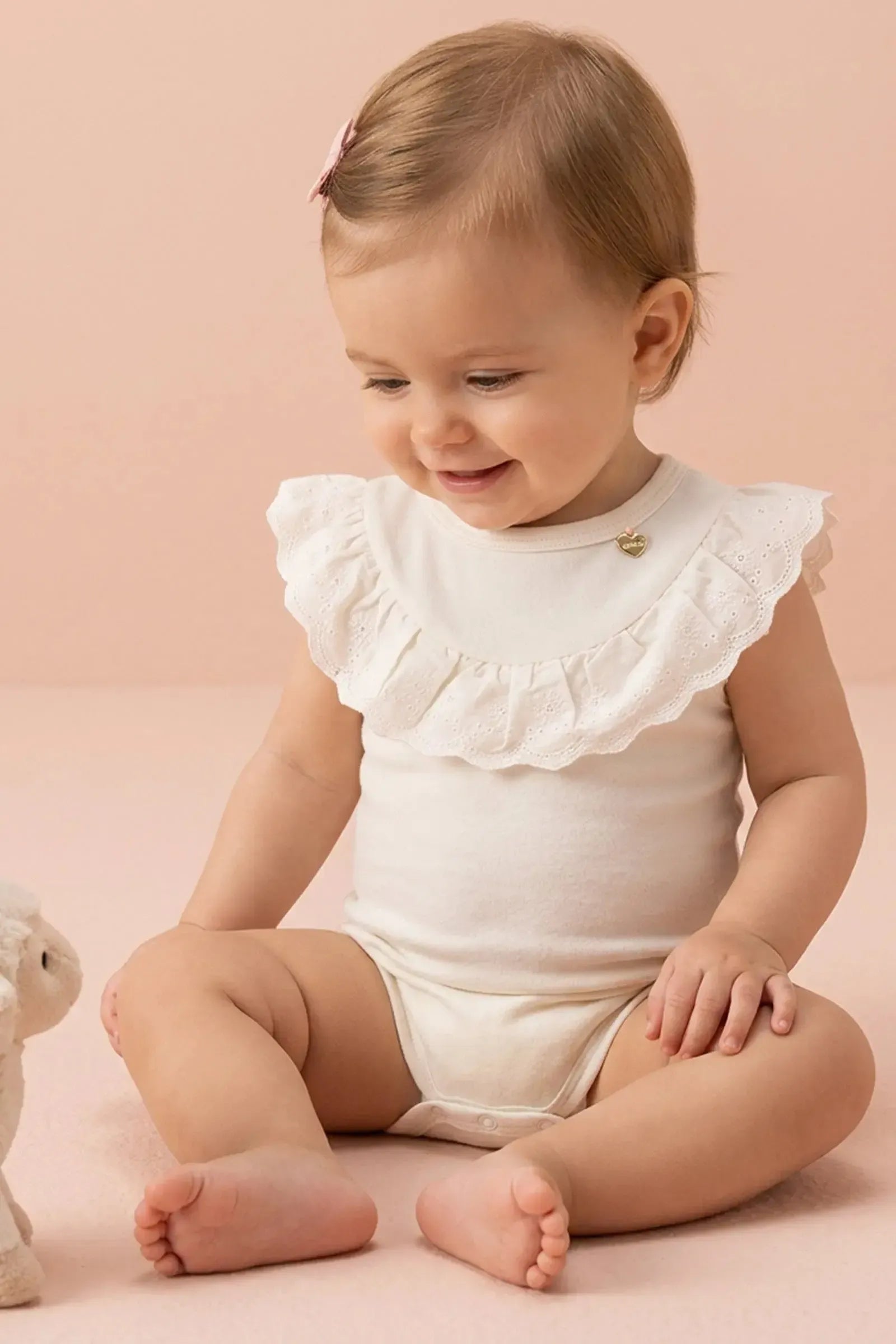 Body em Cotton 94931 Infanti Bebê Menina