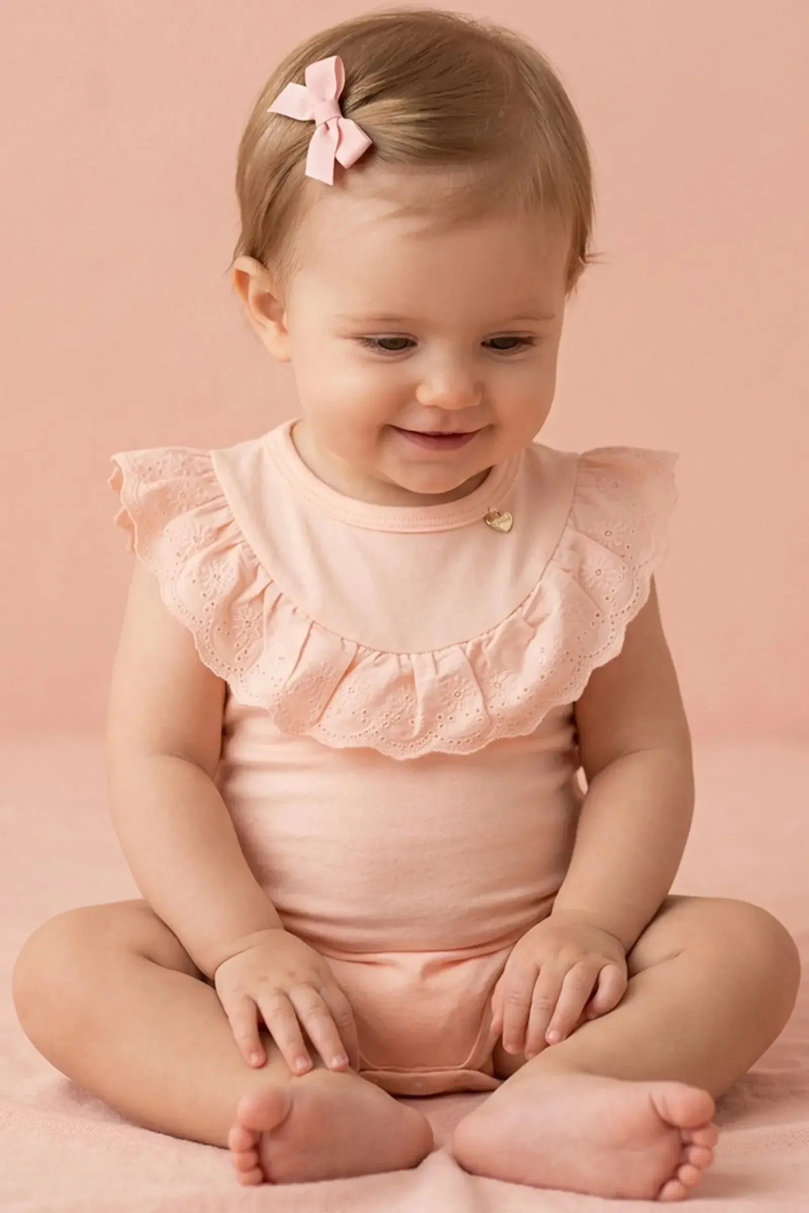Body em Cotton 94931 Infanti Bebê Menina