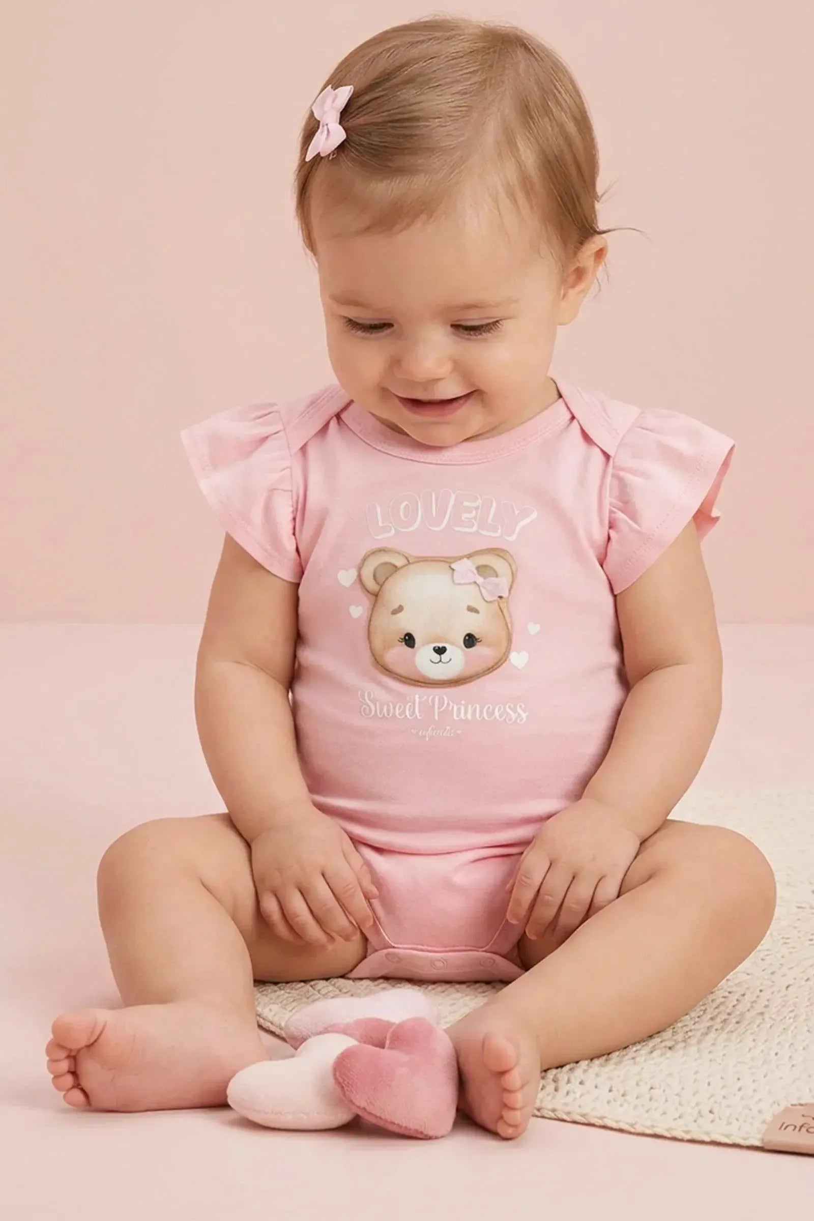 Body em Suedine 94933 Infanti Bebê Menina