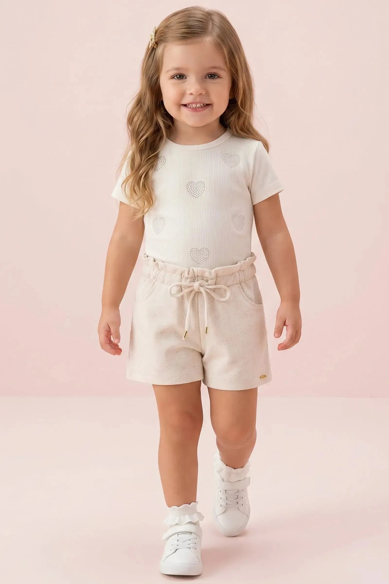 Blusa em Canelado 94934 Kukiê Infantil Menina
