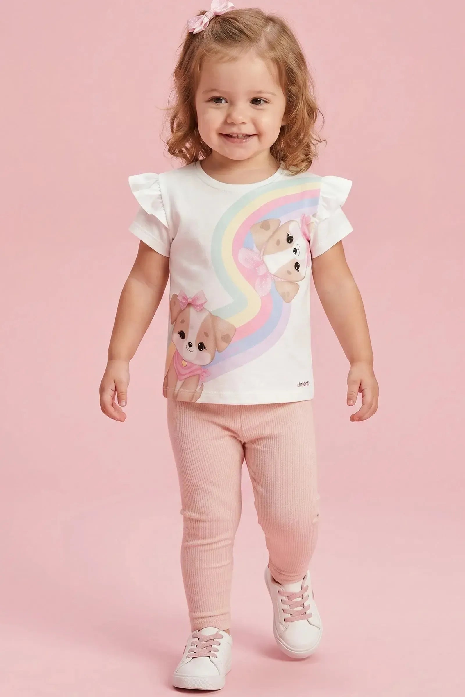 Calça Legging em Canelado Liz 94939 Infanti Bebê Menina