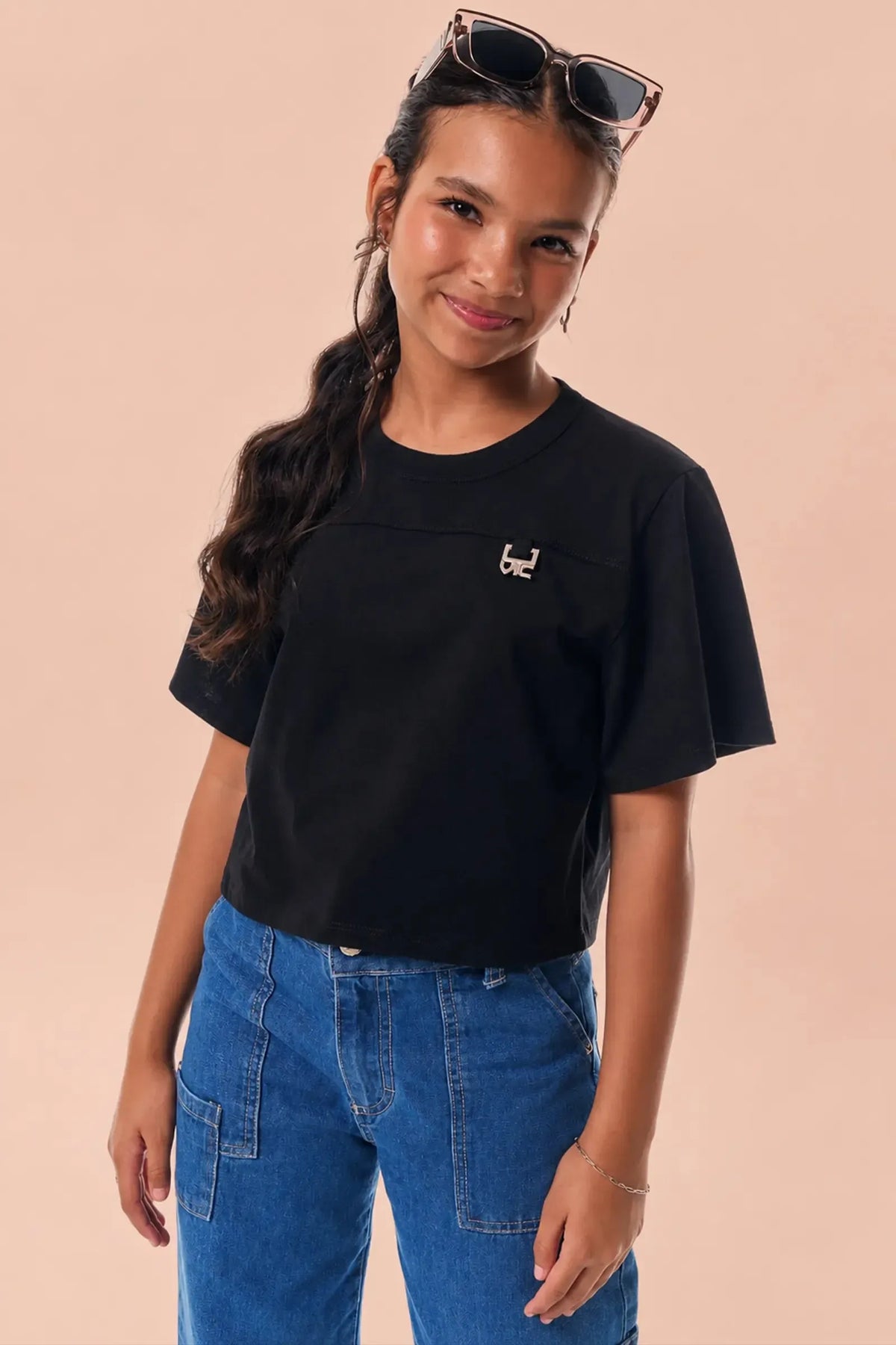Blusa em Meia Malha 95187 Vic&Vicky Teen Menina