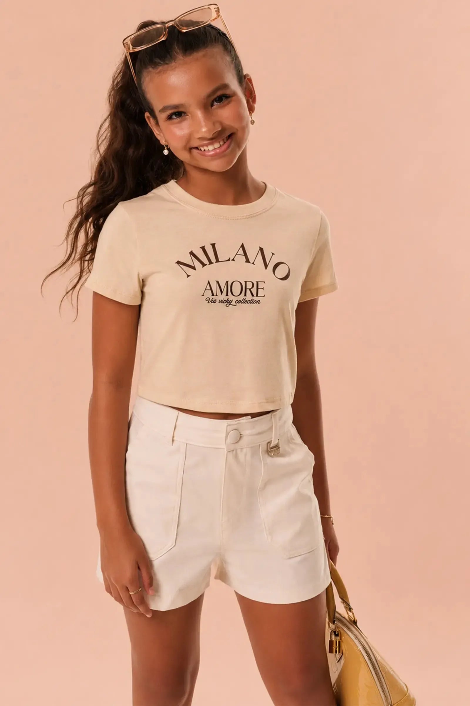 Blusa em Meia Malha 95189 Vic&Vicky Teen Menina