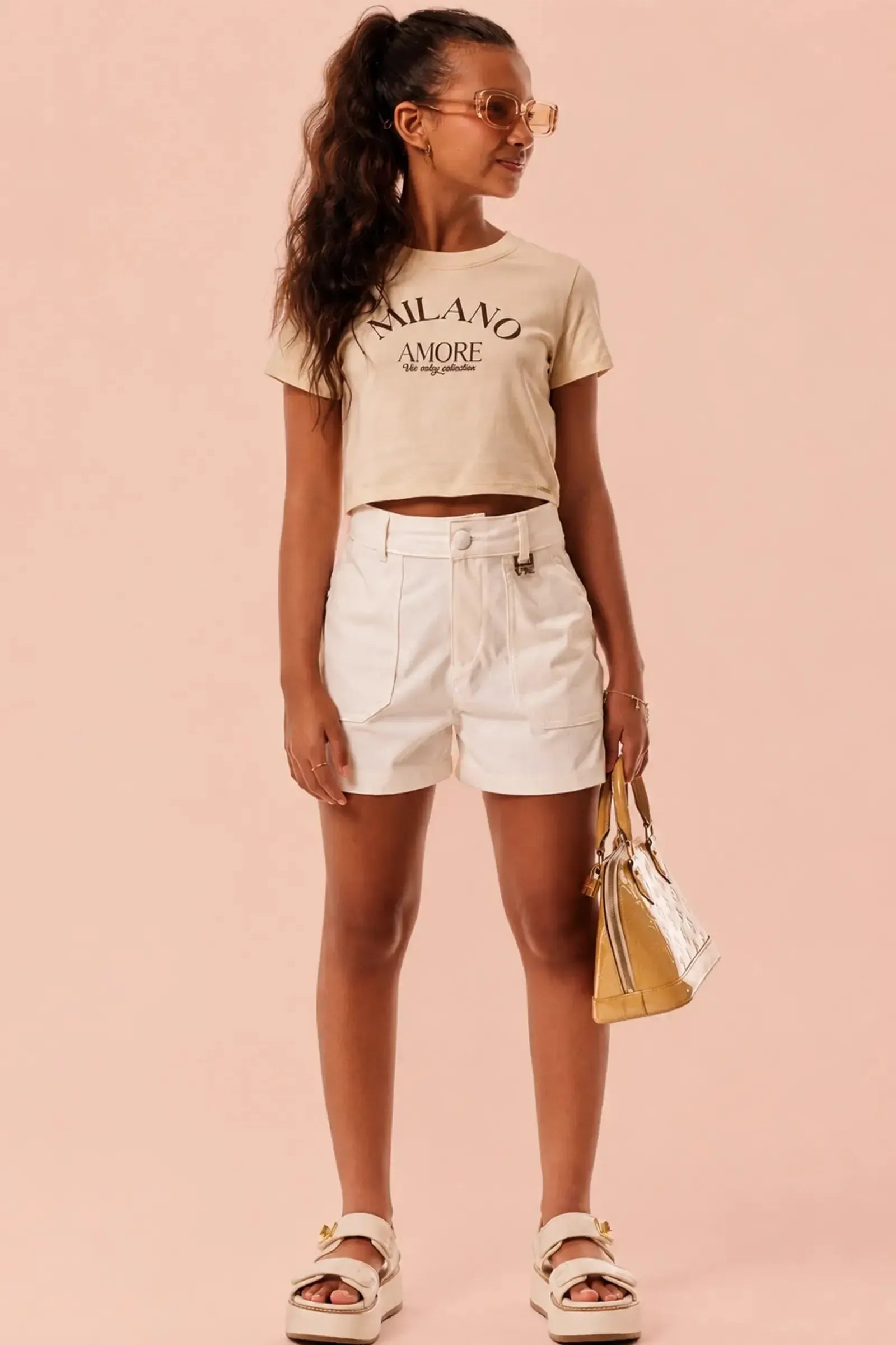 Blusa em Meia Malha 95189 Vic&Vicky Teen Menina