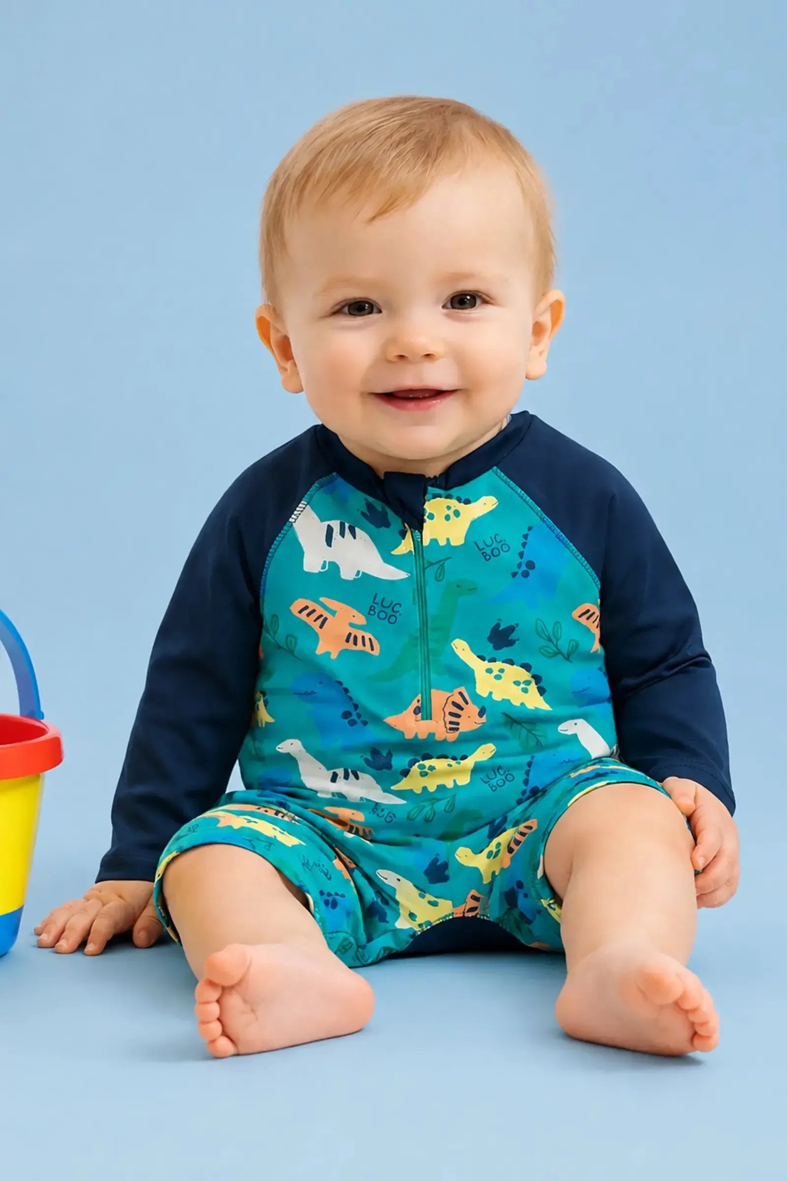 Macacão em Malha UV Dry com Proteção UV50+ 95476 LucBoo Bebê Menino