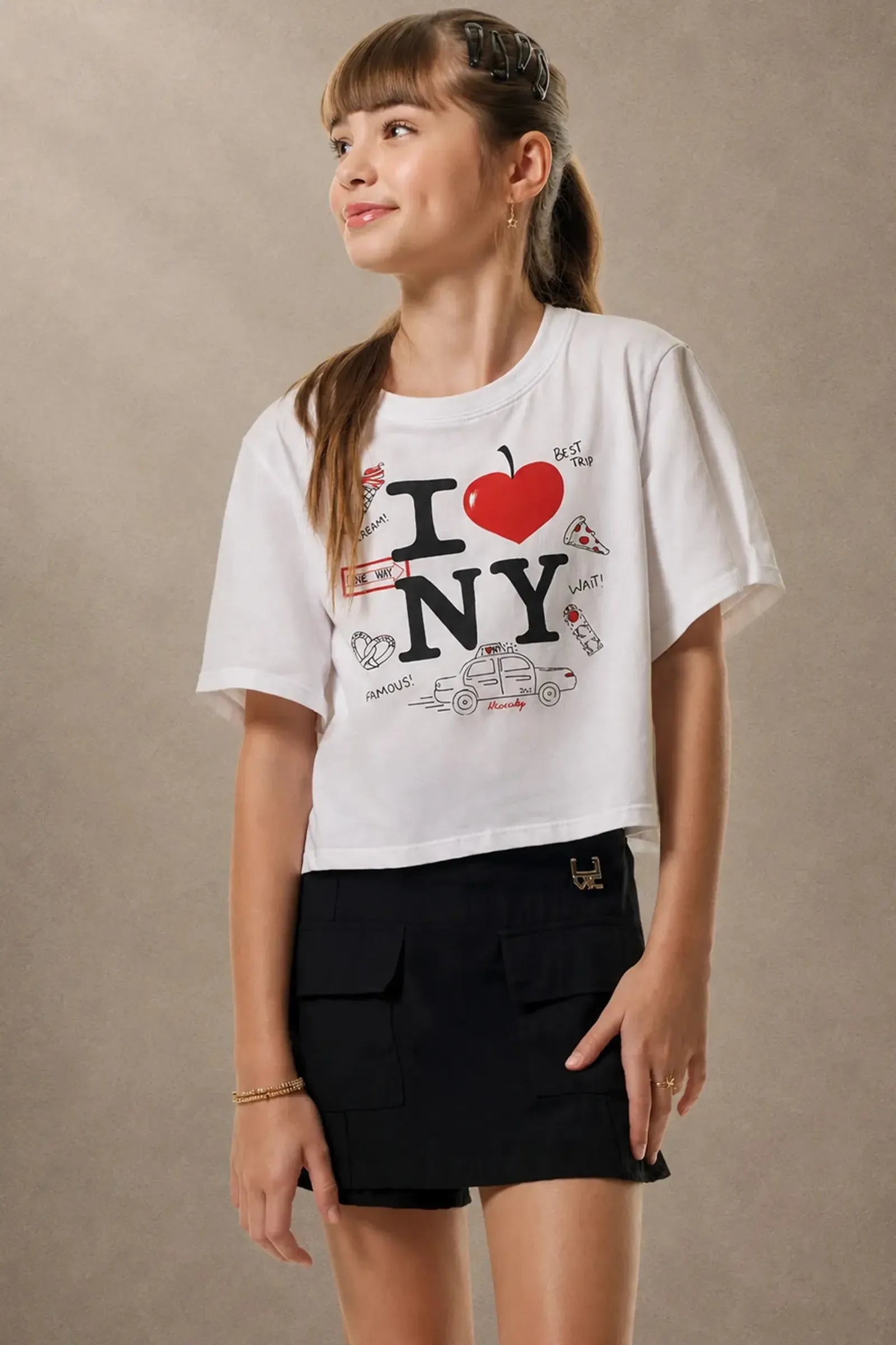 Blusa em Meia Malha 95604 Vic&Vicky Teen Menina
