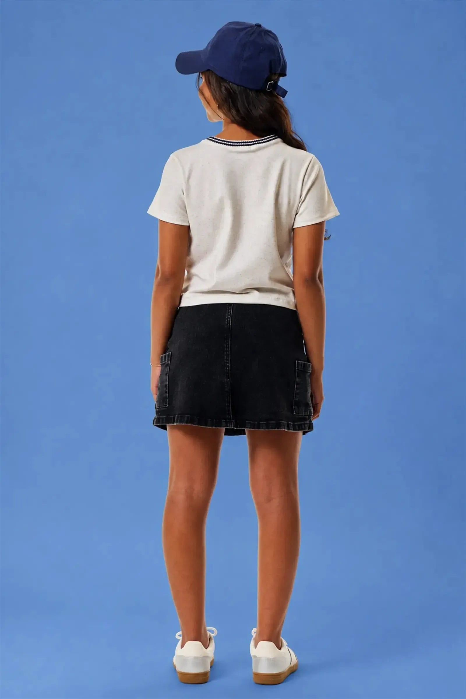 Saia Cargo em Jeans com Elastano 95637 Vic&Vicky Teen Menina