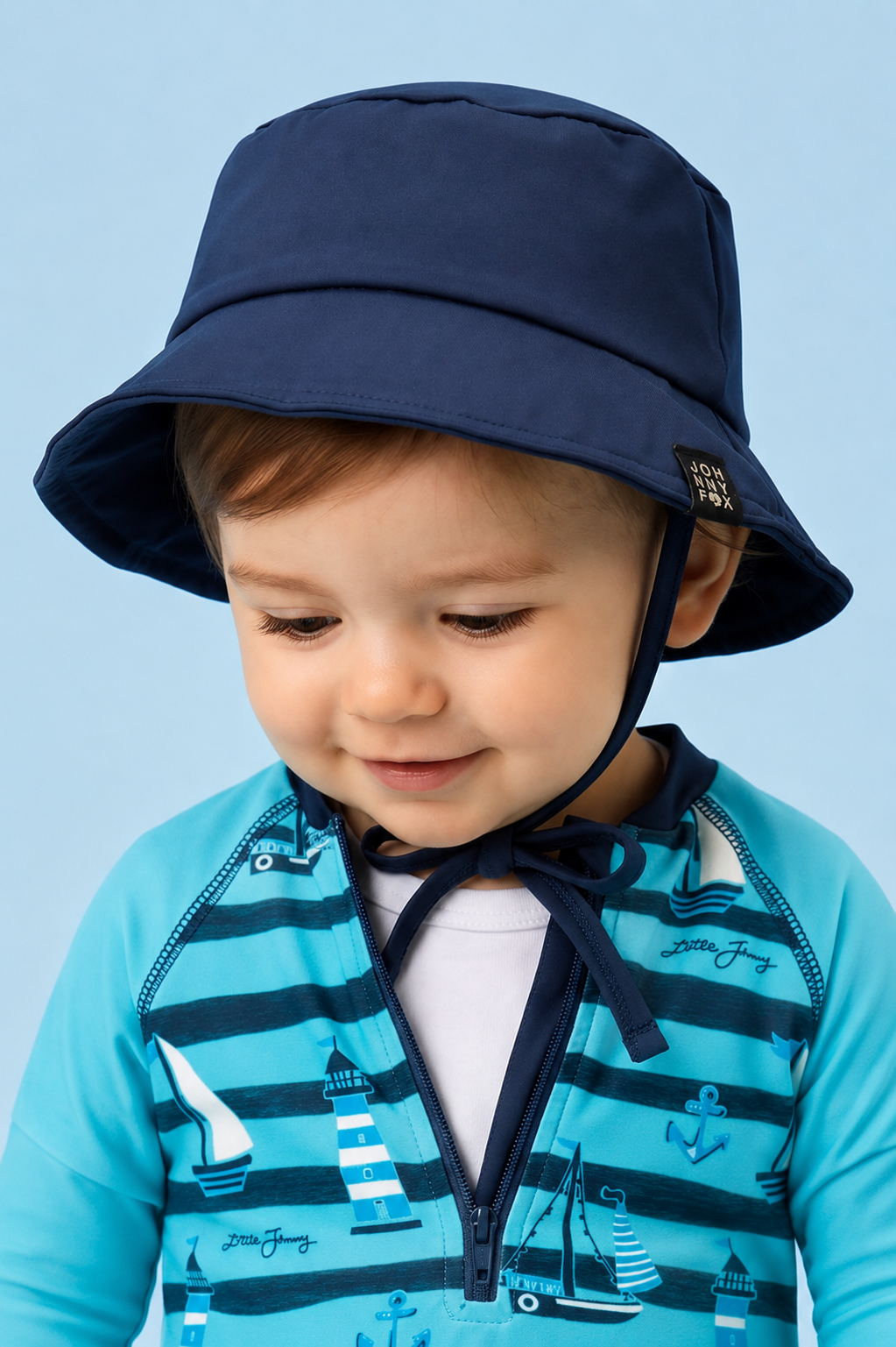 Bucket em Malha Uv Dry com Proteção UV50+ 95703 Johnny Fox Bebê Menino